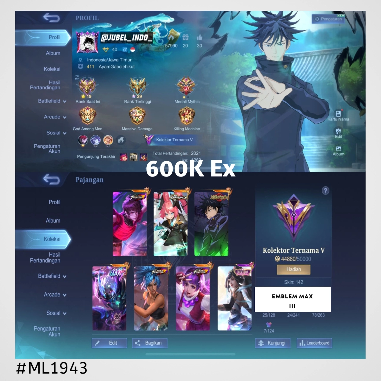 STOK ML #ML1943