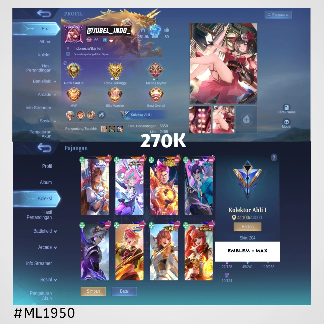 STOK ML #ML1950