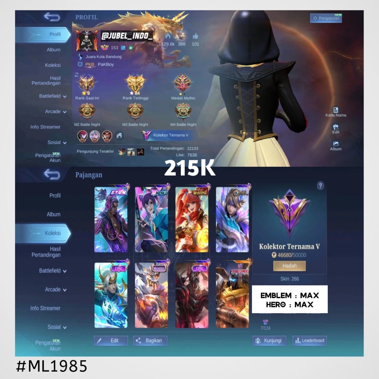 STOK ML #ML1985