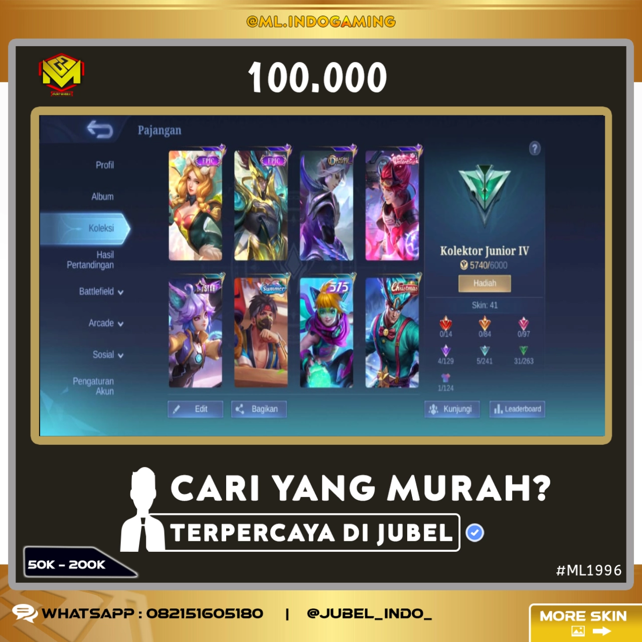STOK ML #ML1996