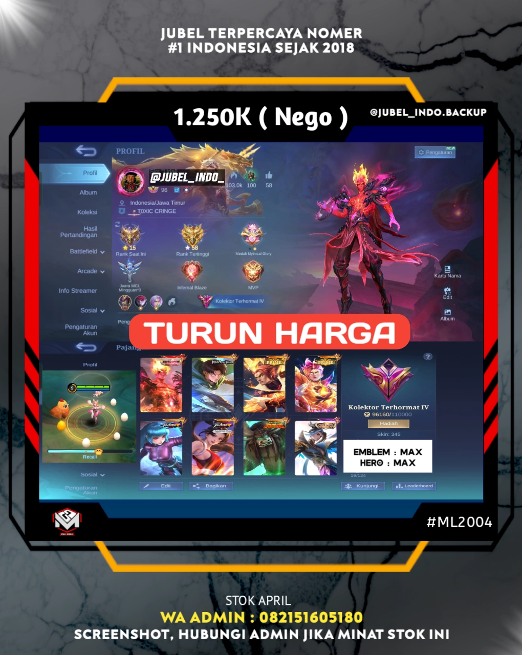 STOK ML #ML2004