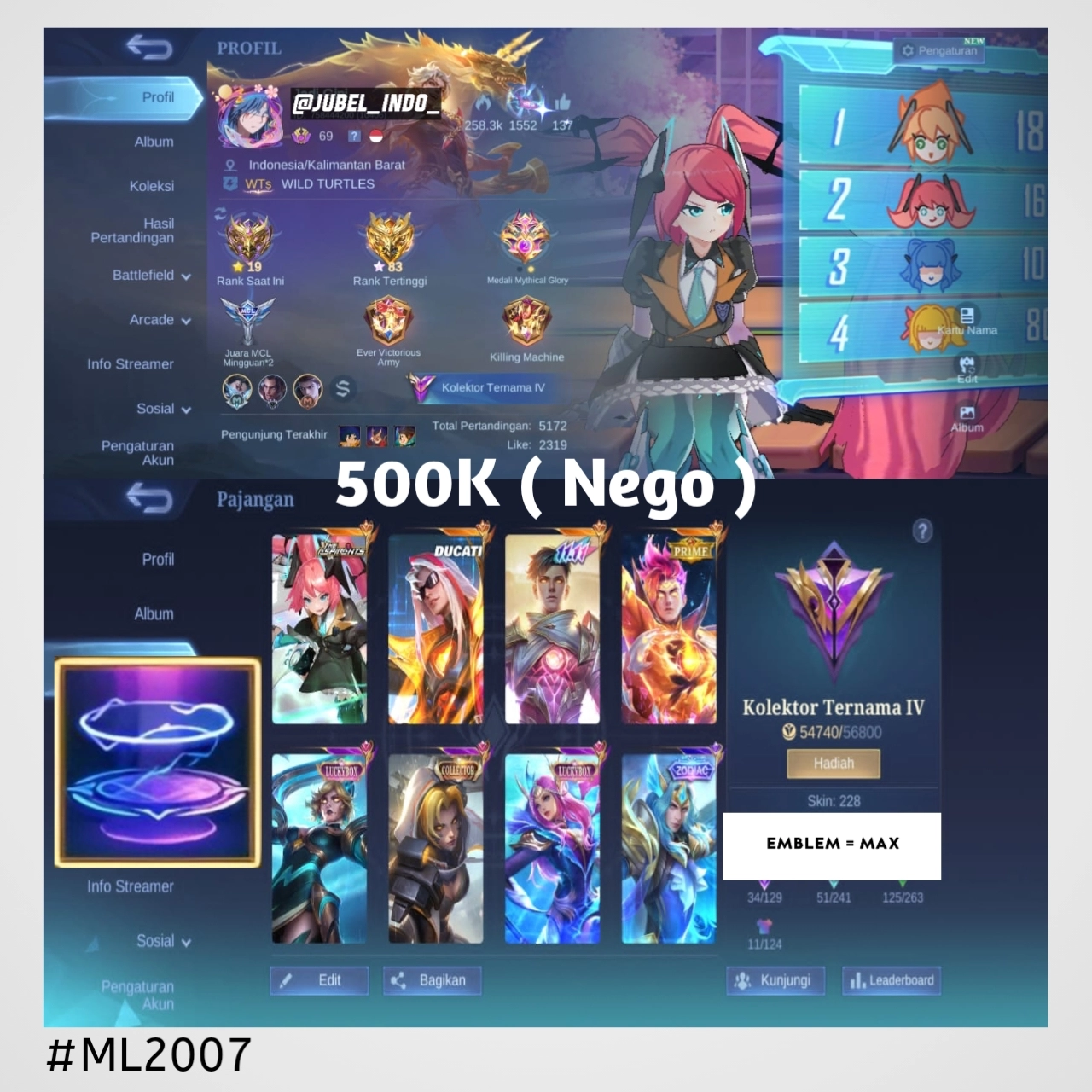 STOK ML #ML2007