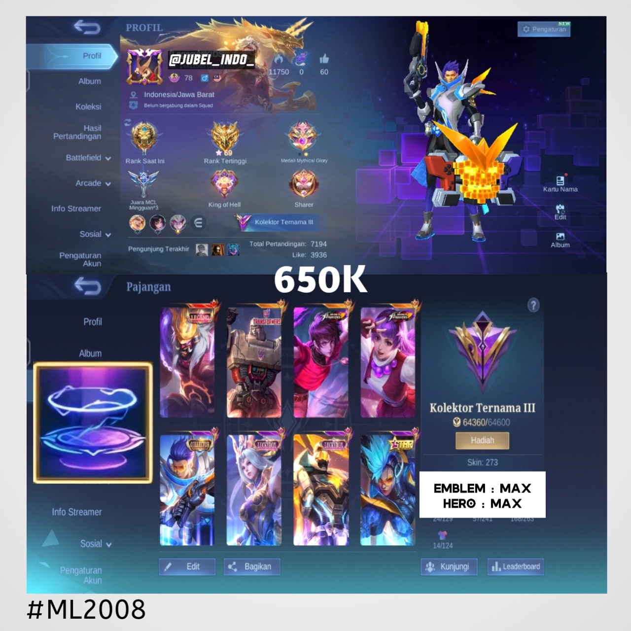 STOK ML #ML2008