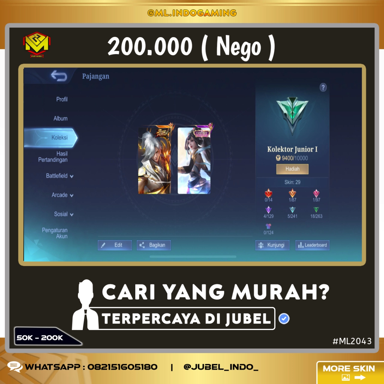 STOK ML #ML2043