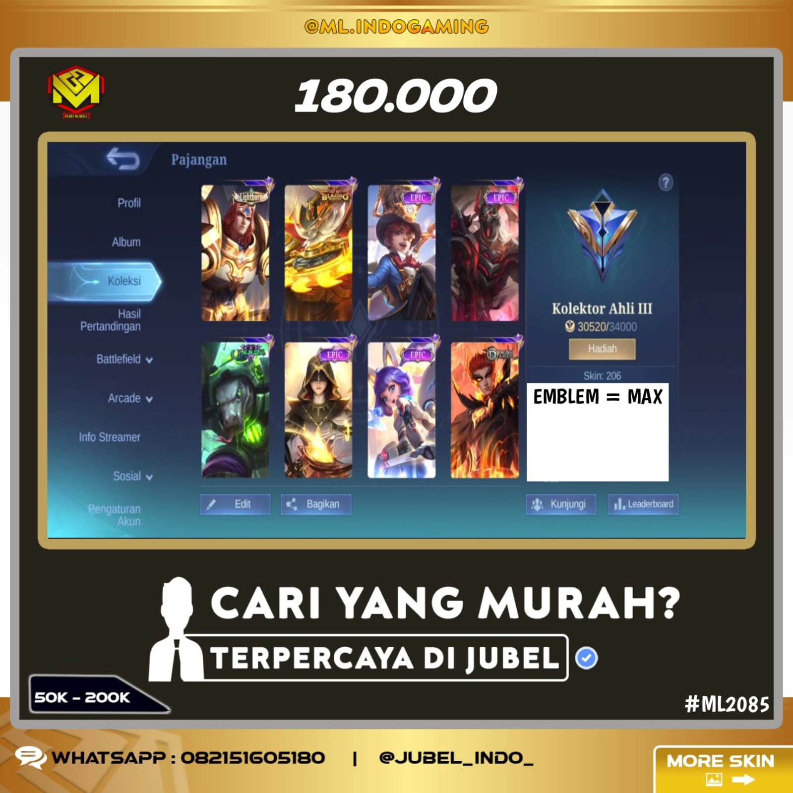 STOK ML #ML2085