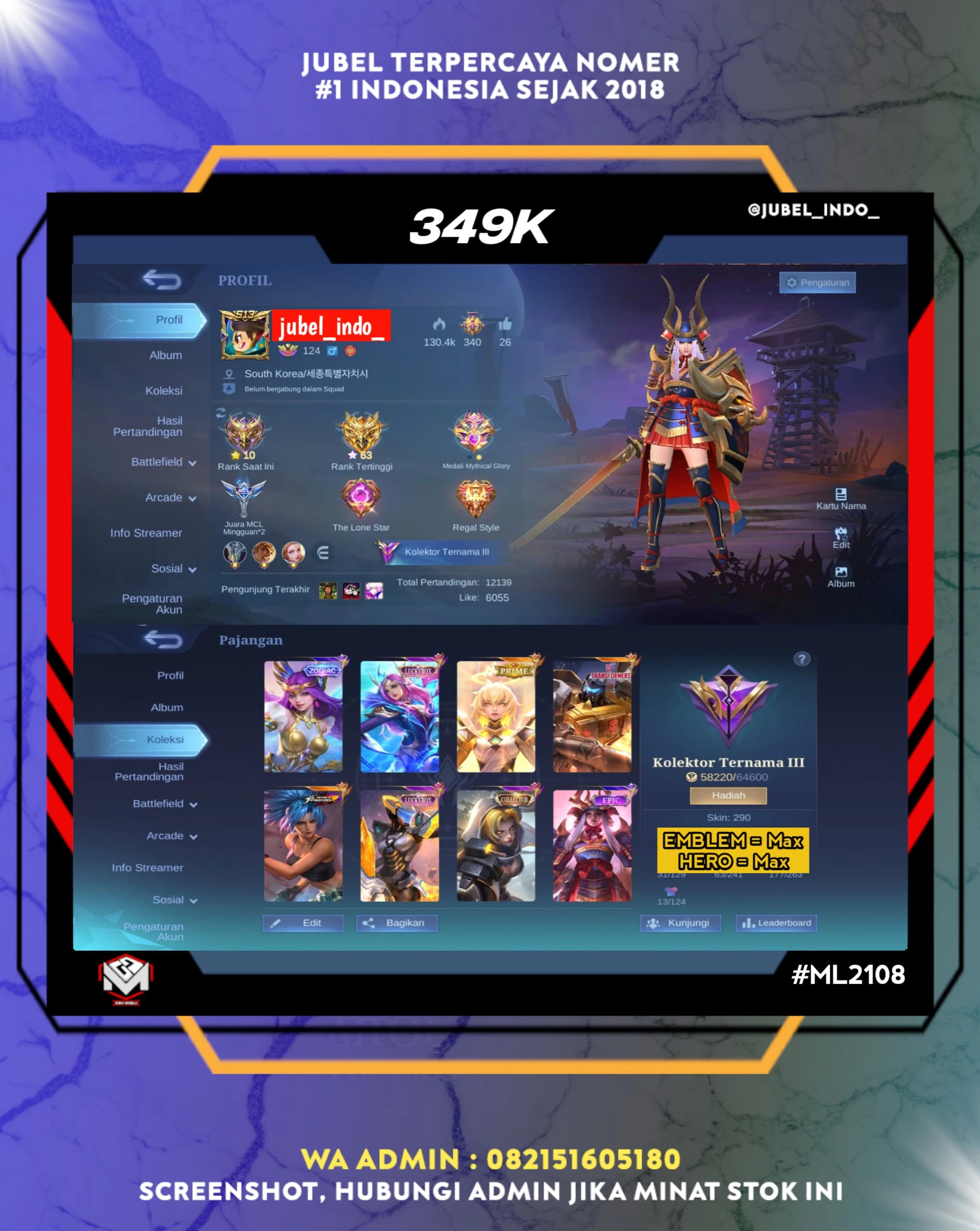 STOK ML #ML2108