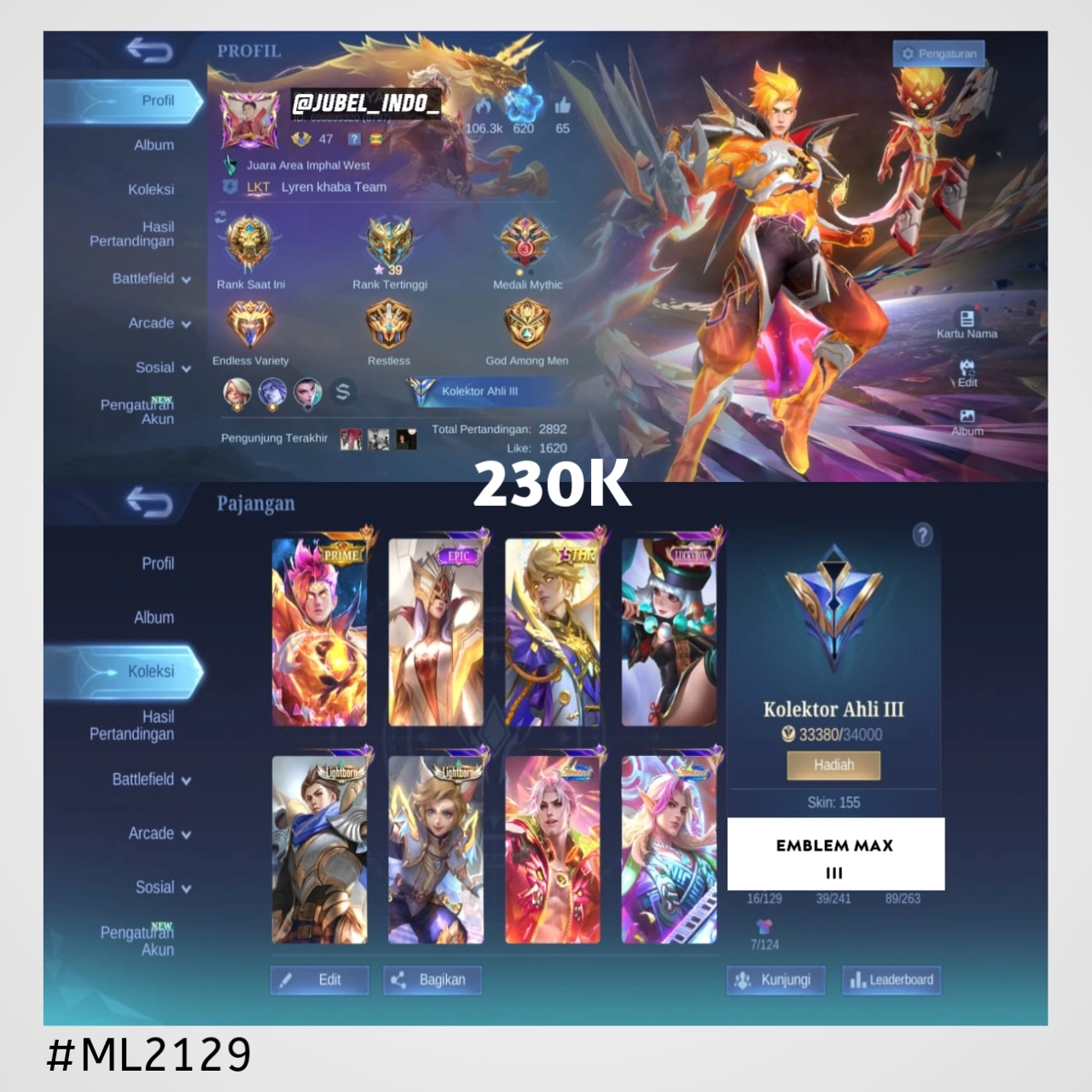 STOK ML #ML2129