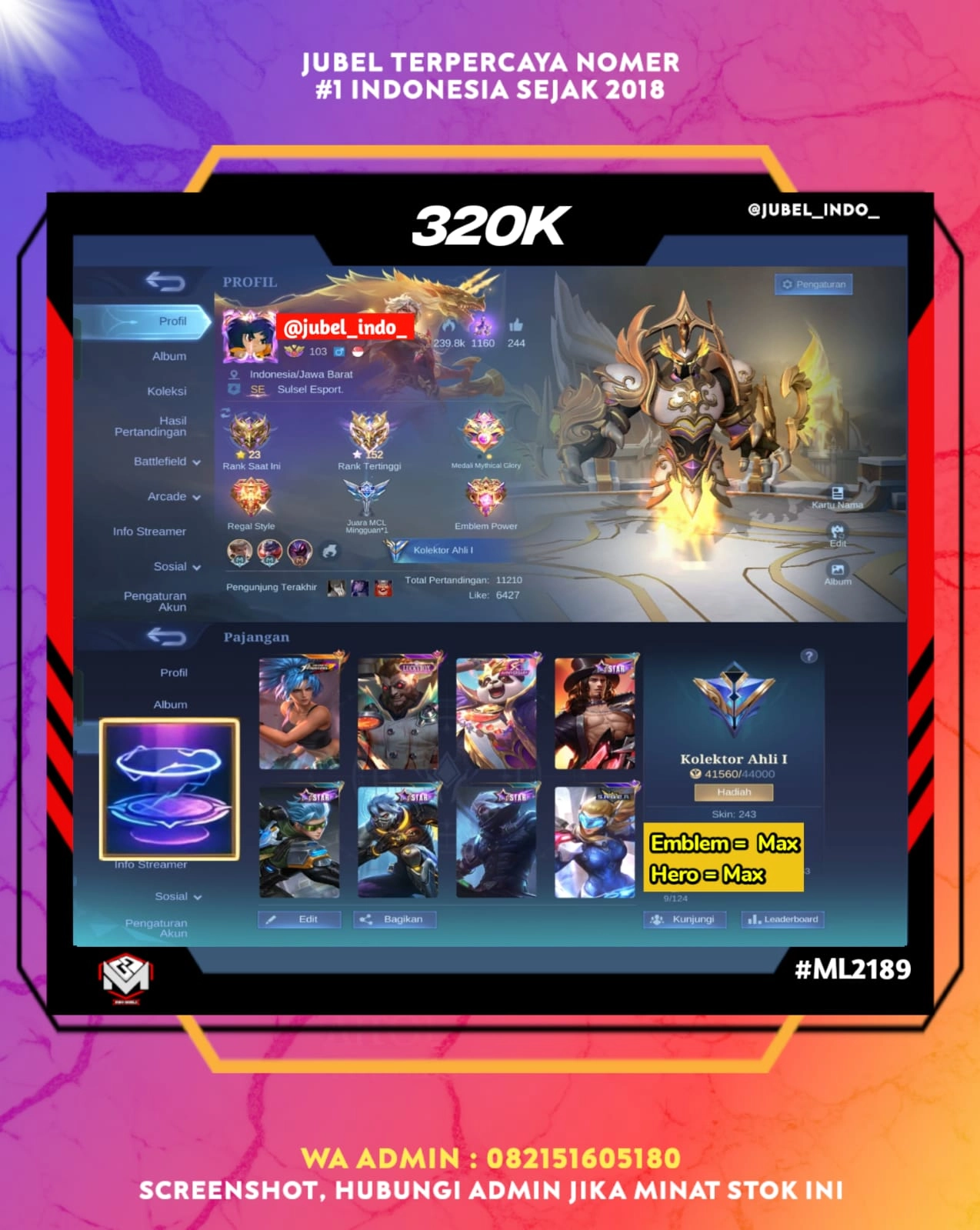 STOK ML #ML2189