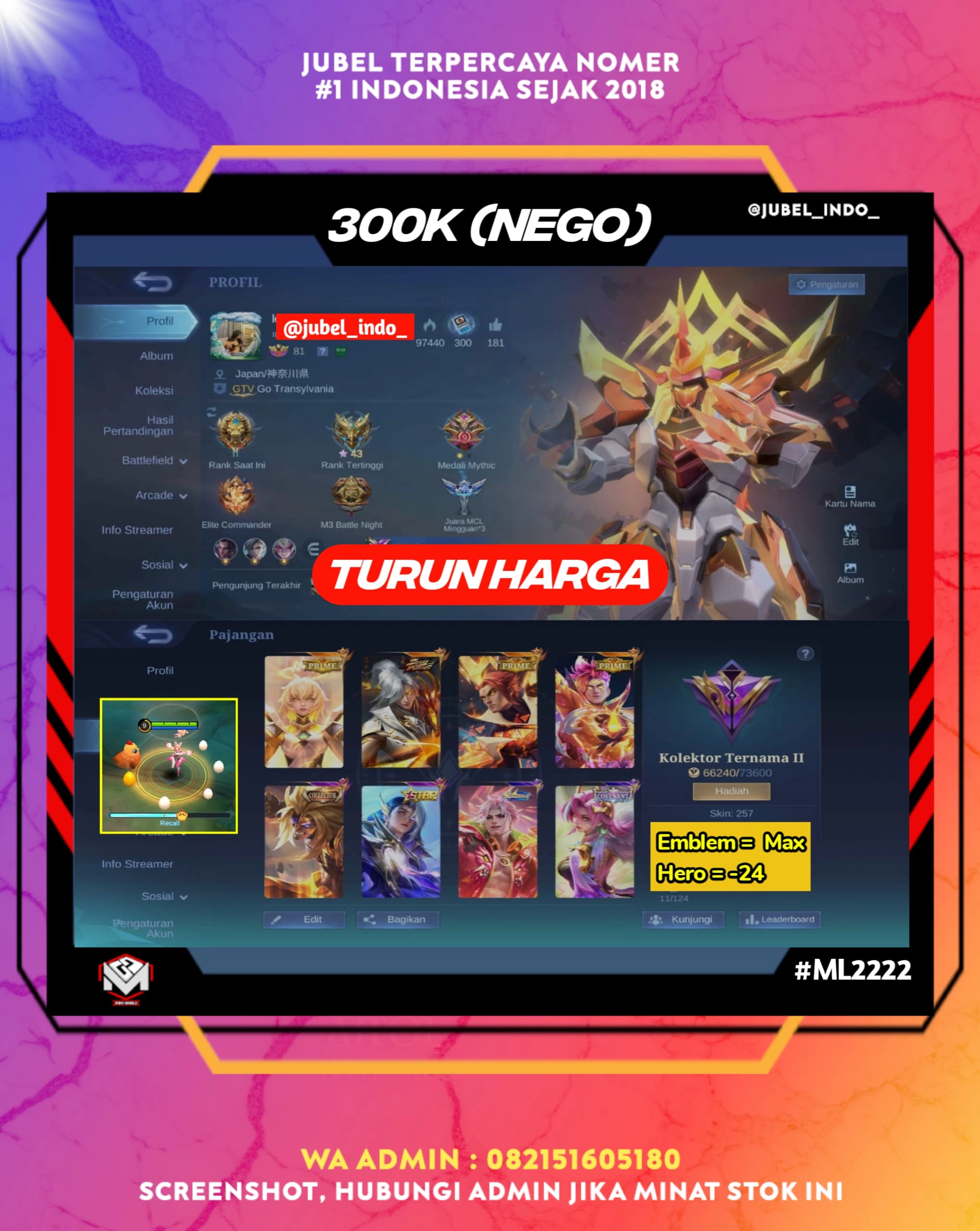 STOK ML #ML2222