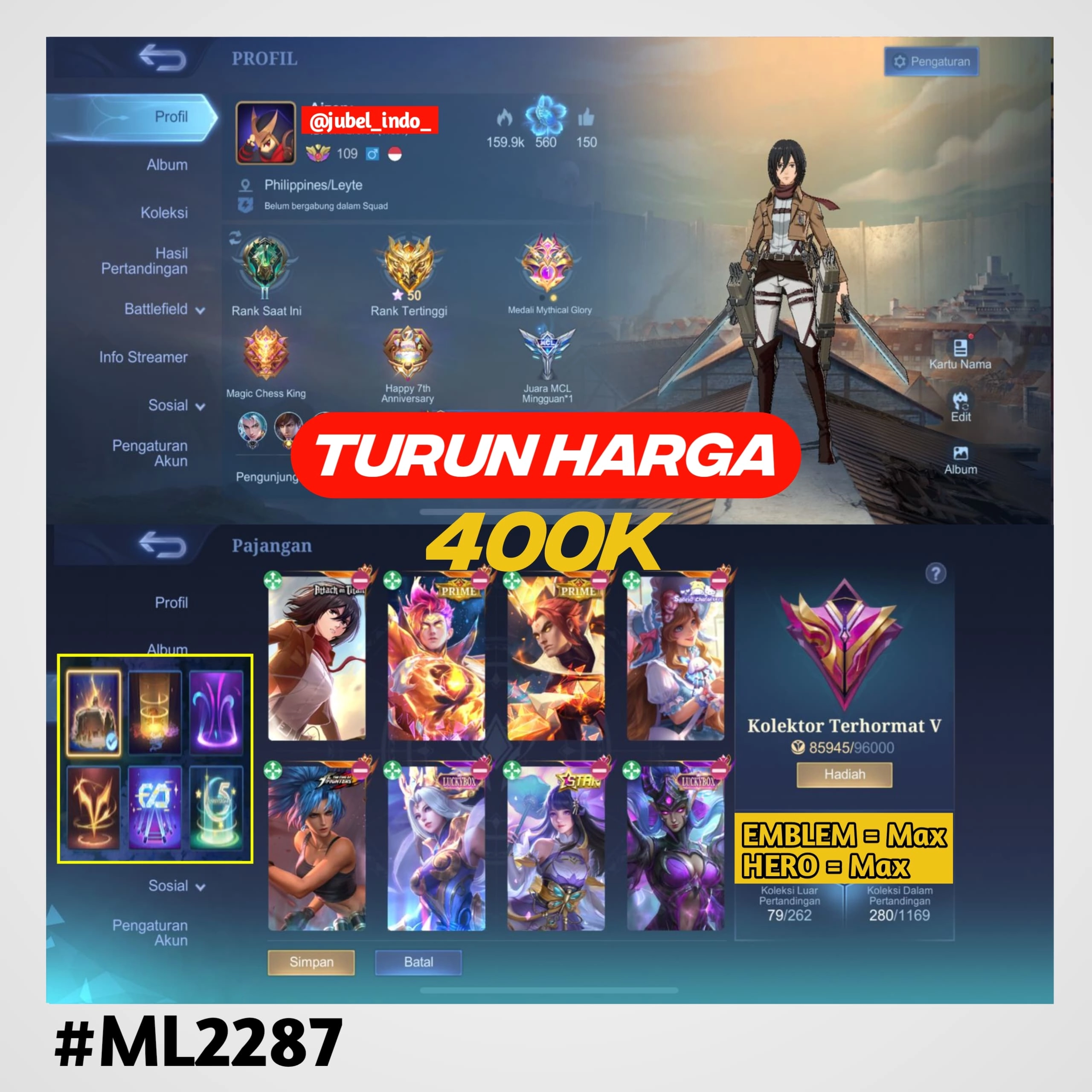 STOK ML #ML2287