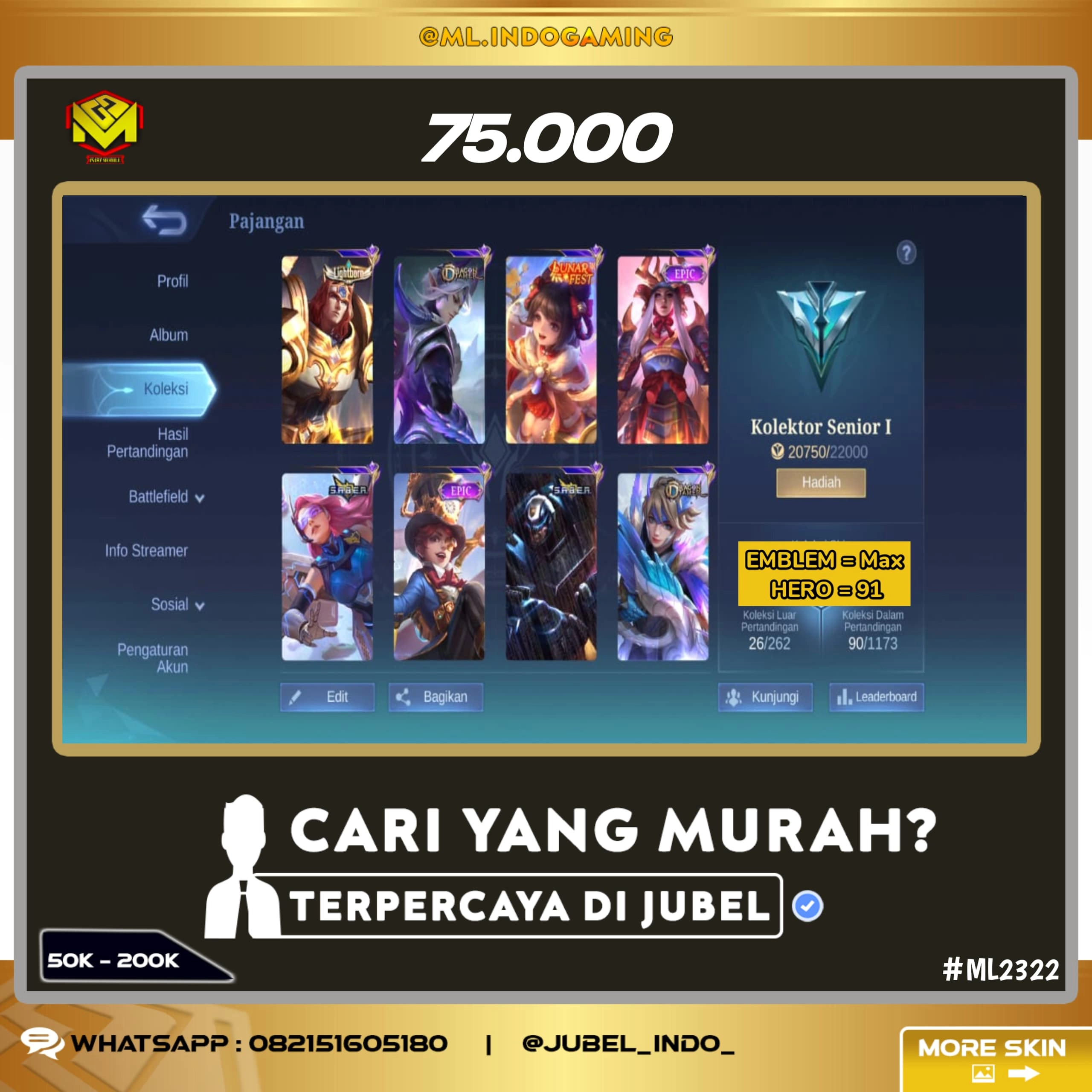 STOK ML #ML2322
