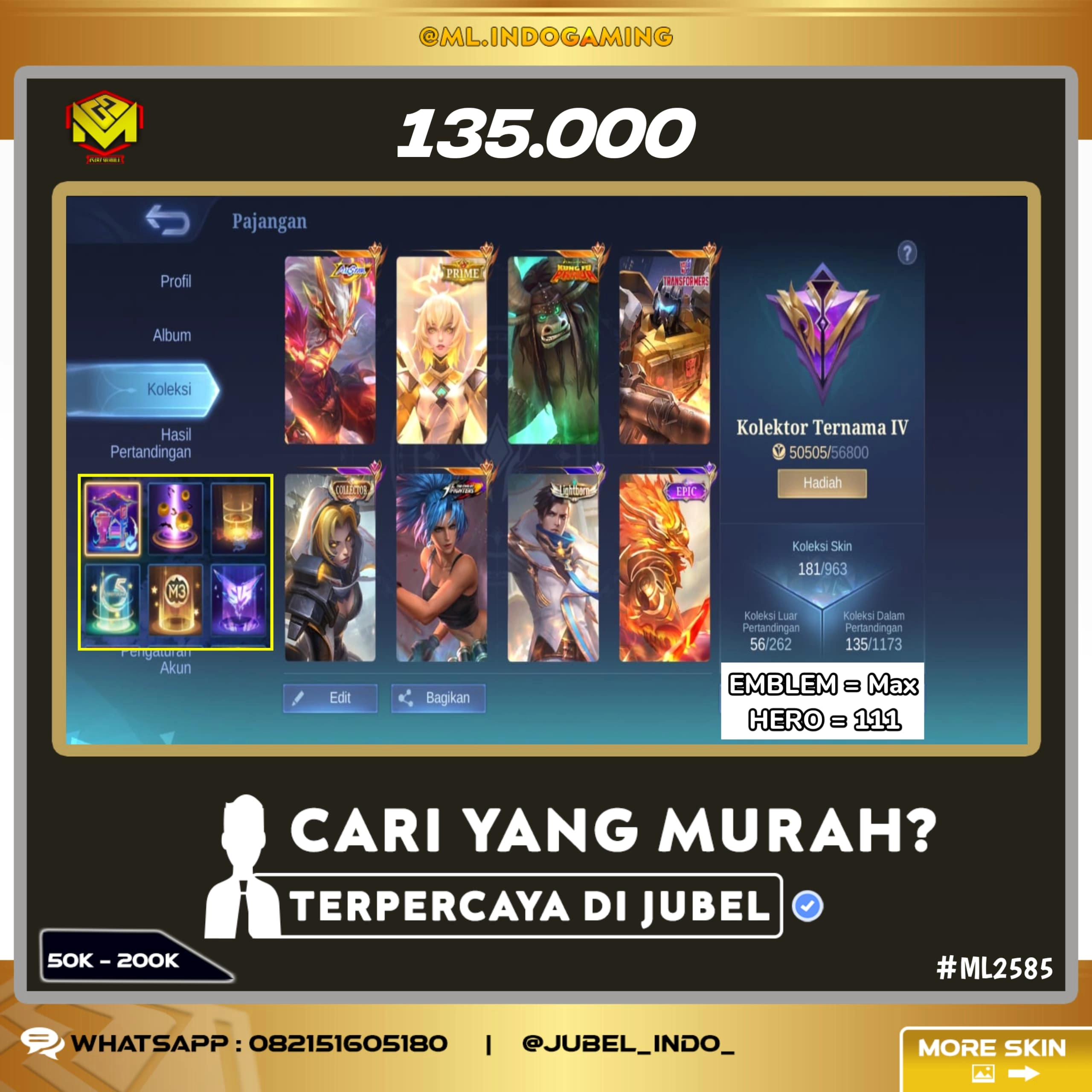 STOK ML #ML2585