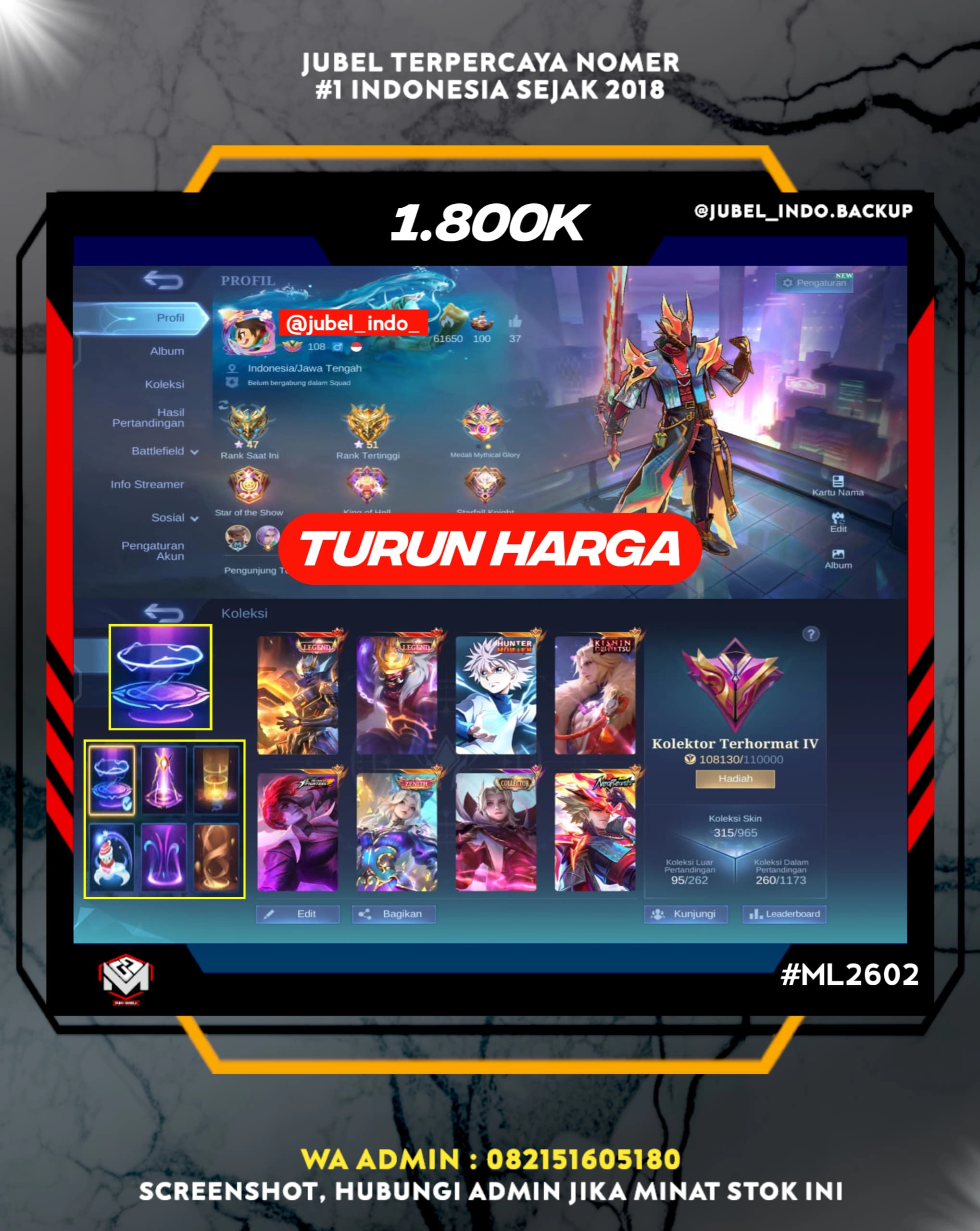 STOK ML #ML2602