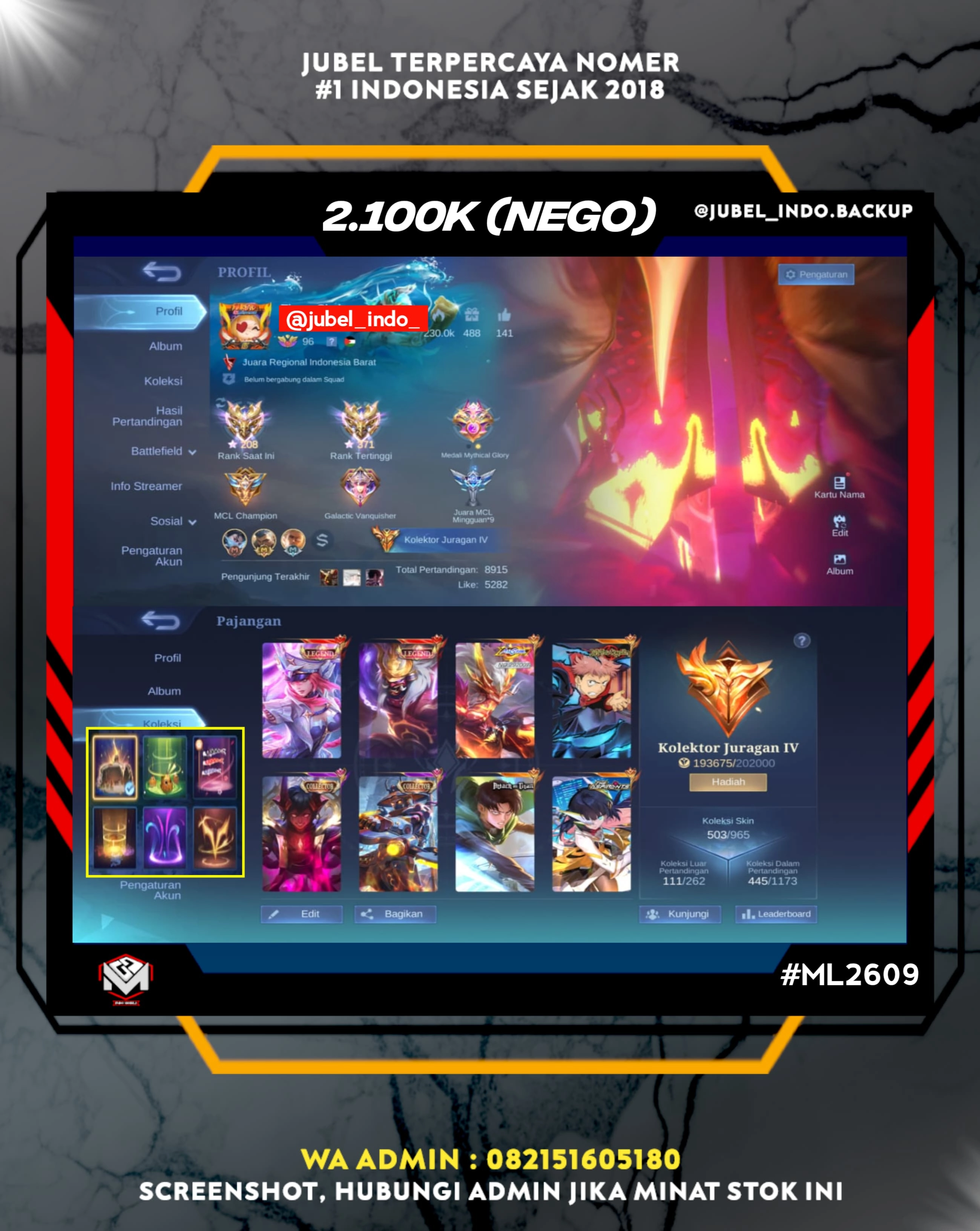 STOK ML #ML2609