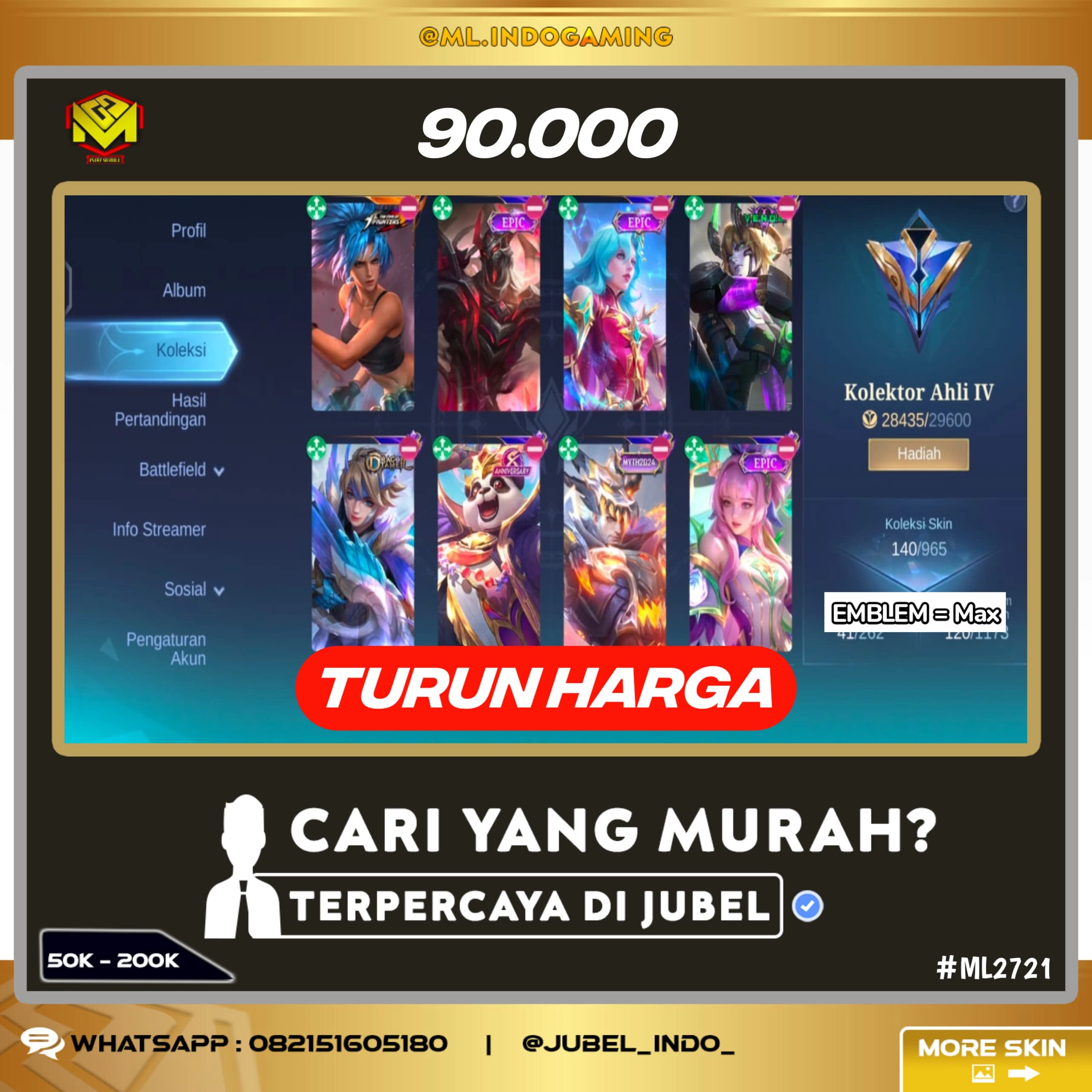 STOK ML #ML2721