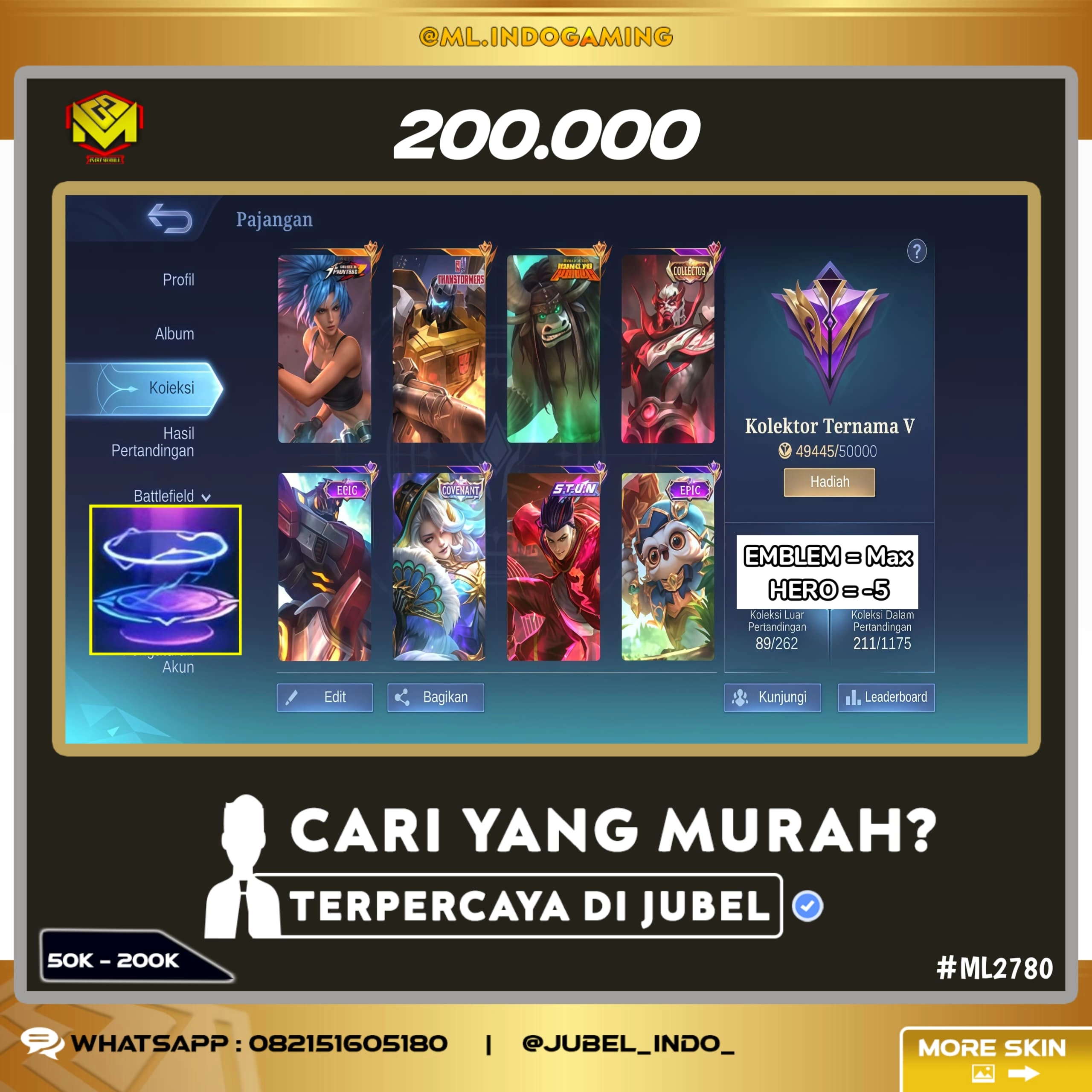 STOK ML #ML2780