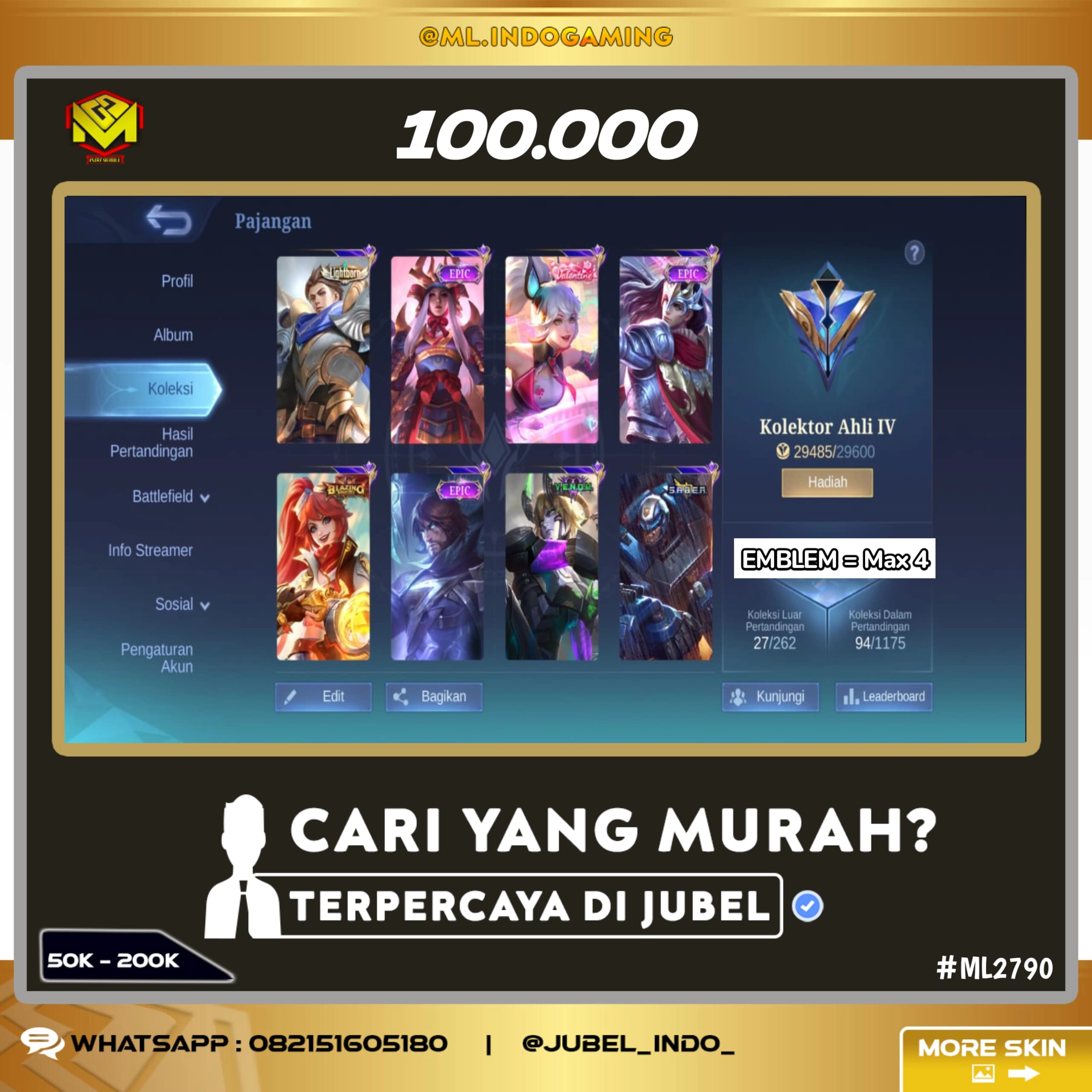 STOK ML #ML2790