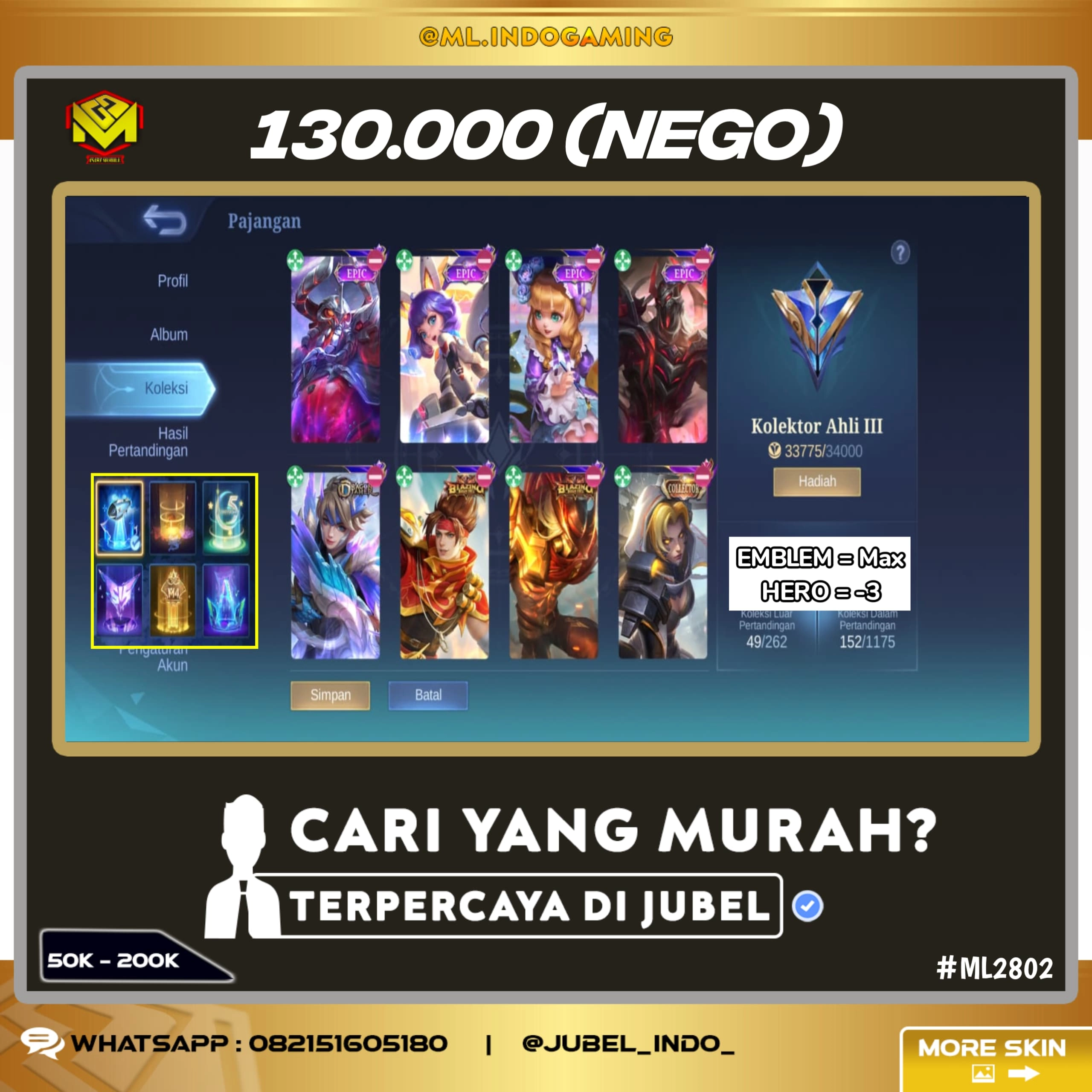 STOK ML #ML2802
