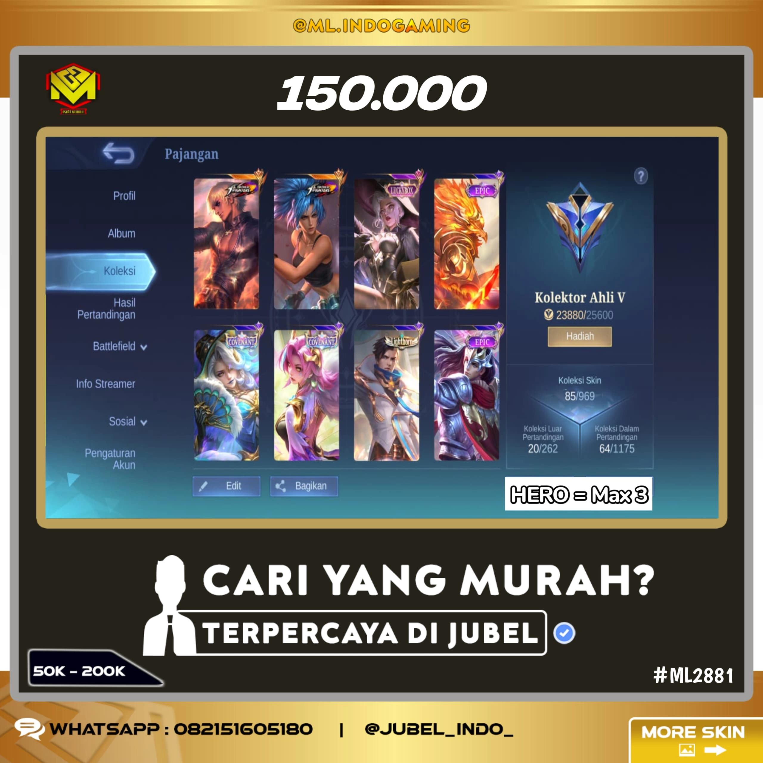 STOK ML #ML2881