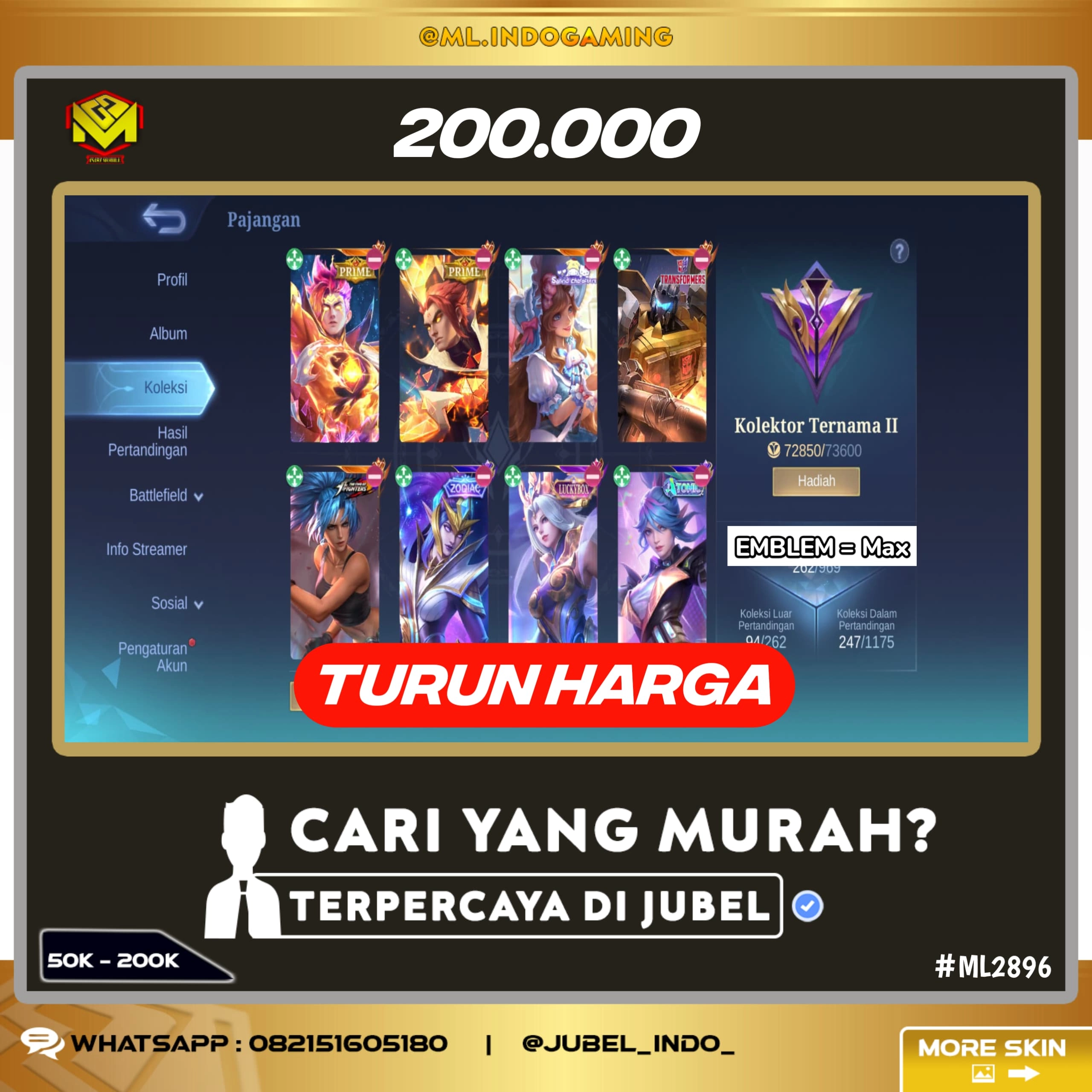STOK ML #ML2896