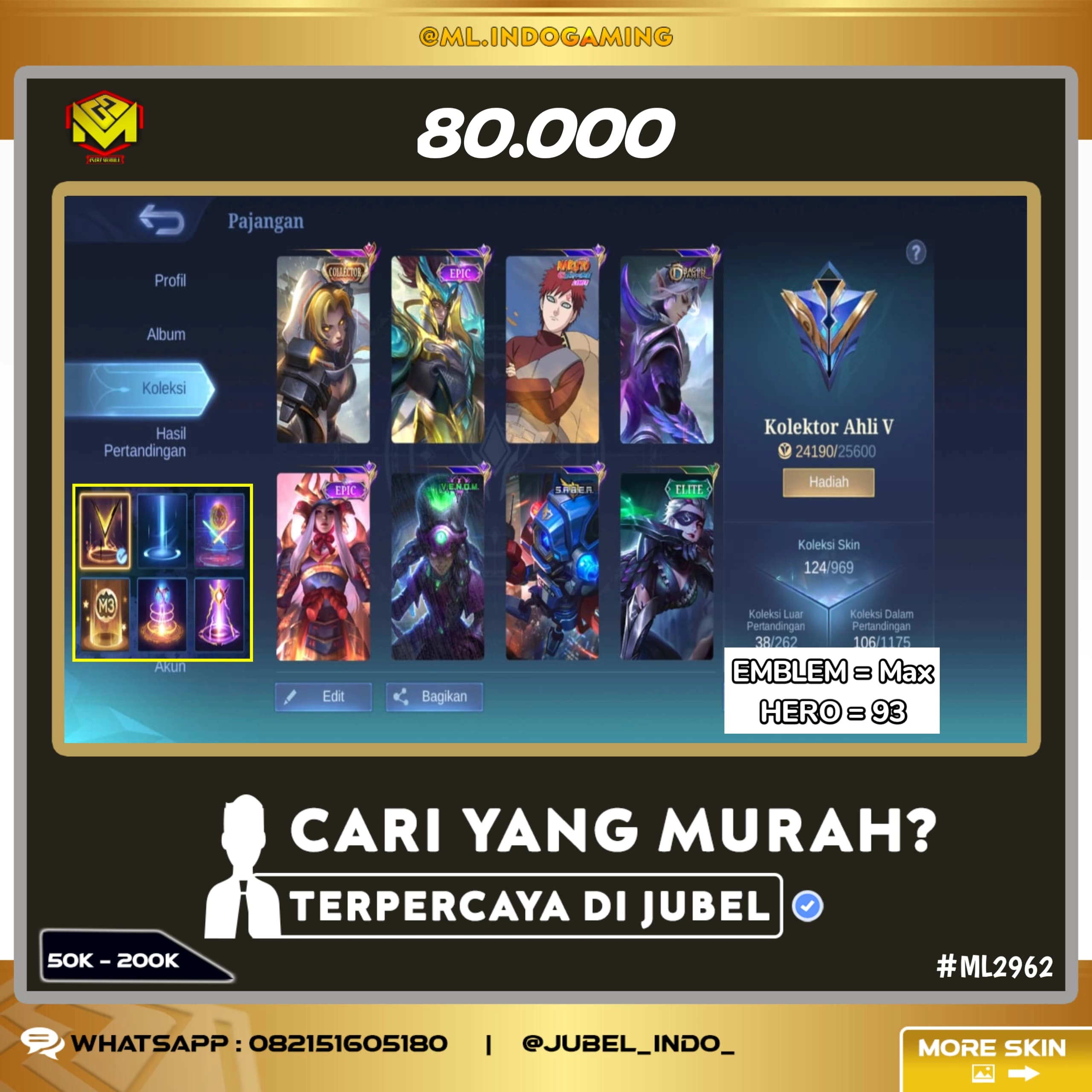 STOK ML #ML2962
