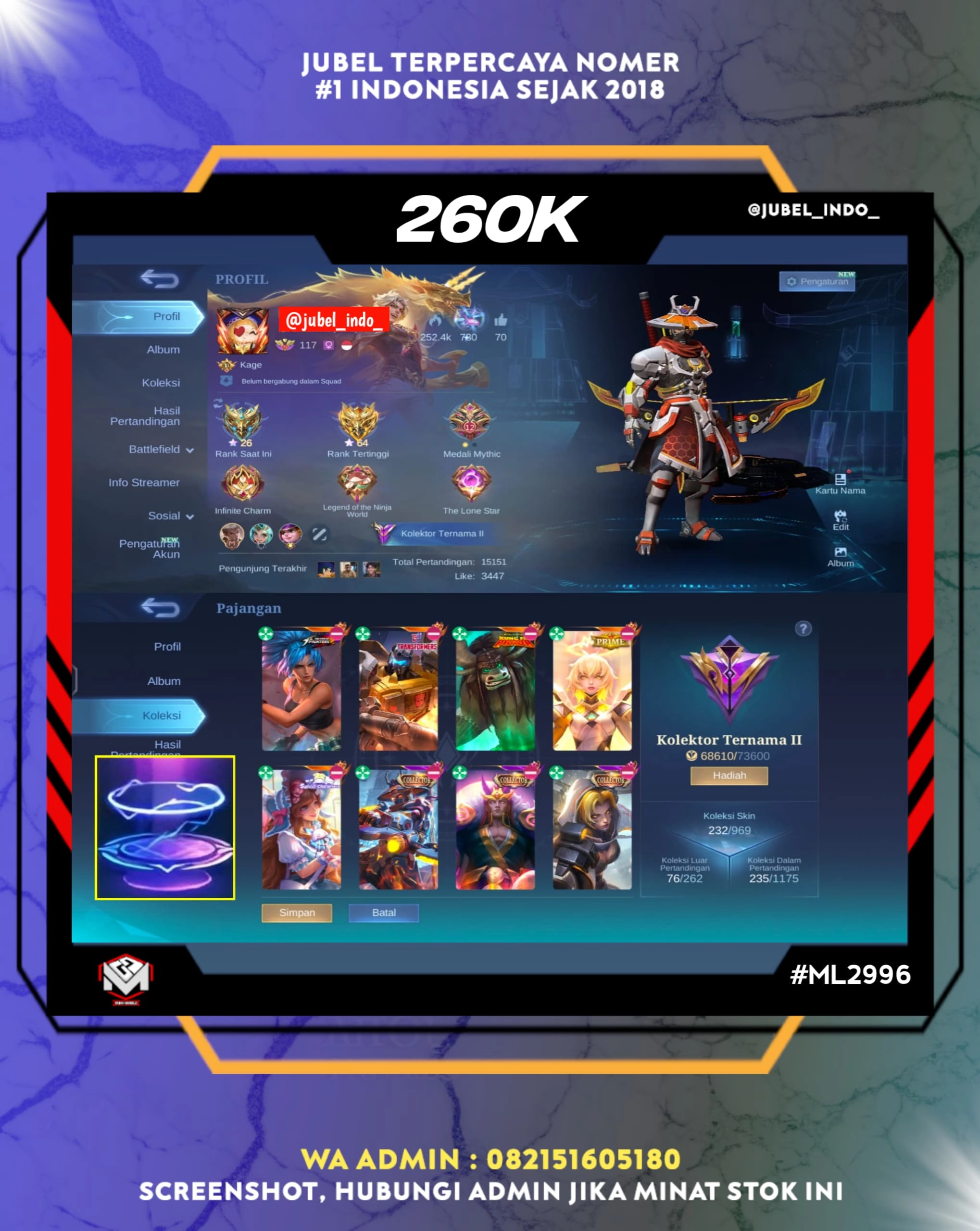 STOK ML #ML2996
