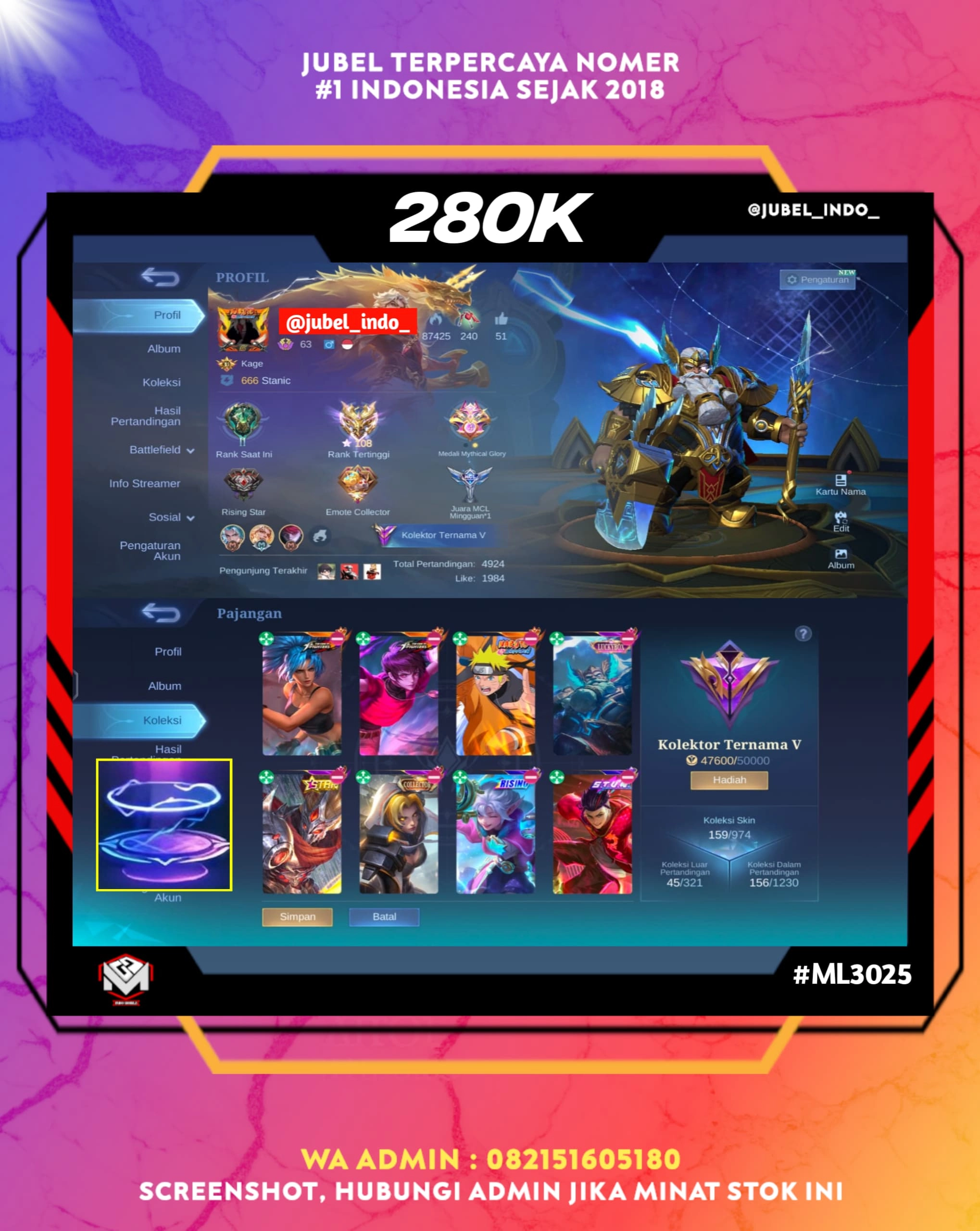 STOK ML #ML3025