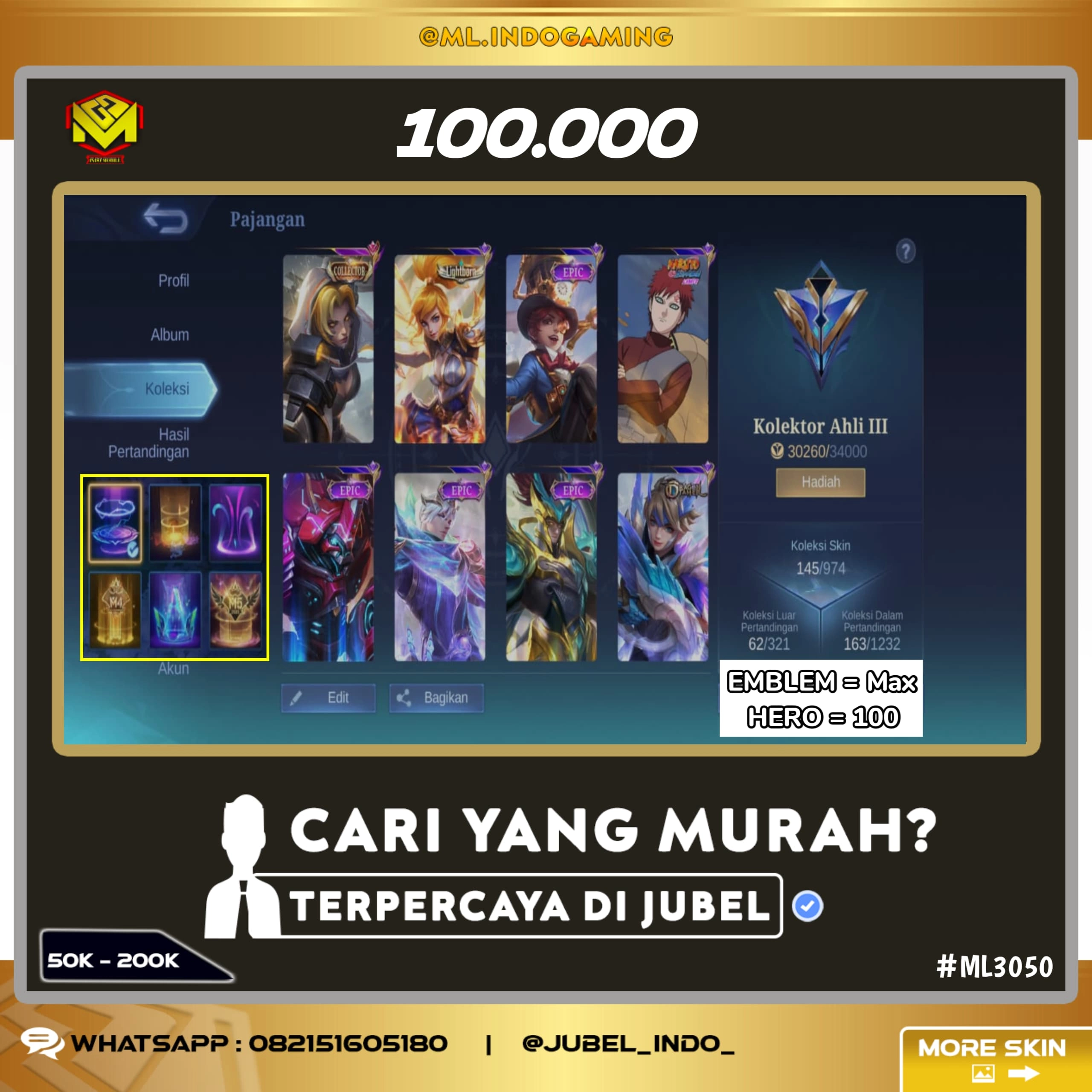 STOK ML #ML3050