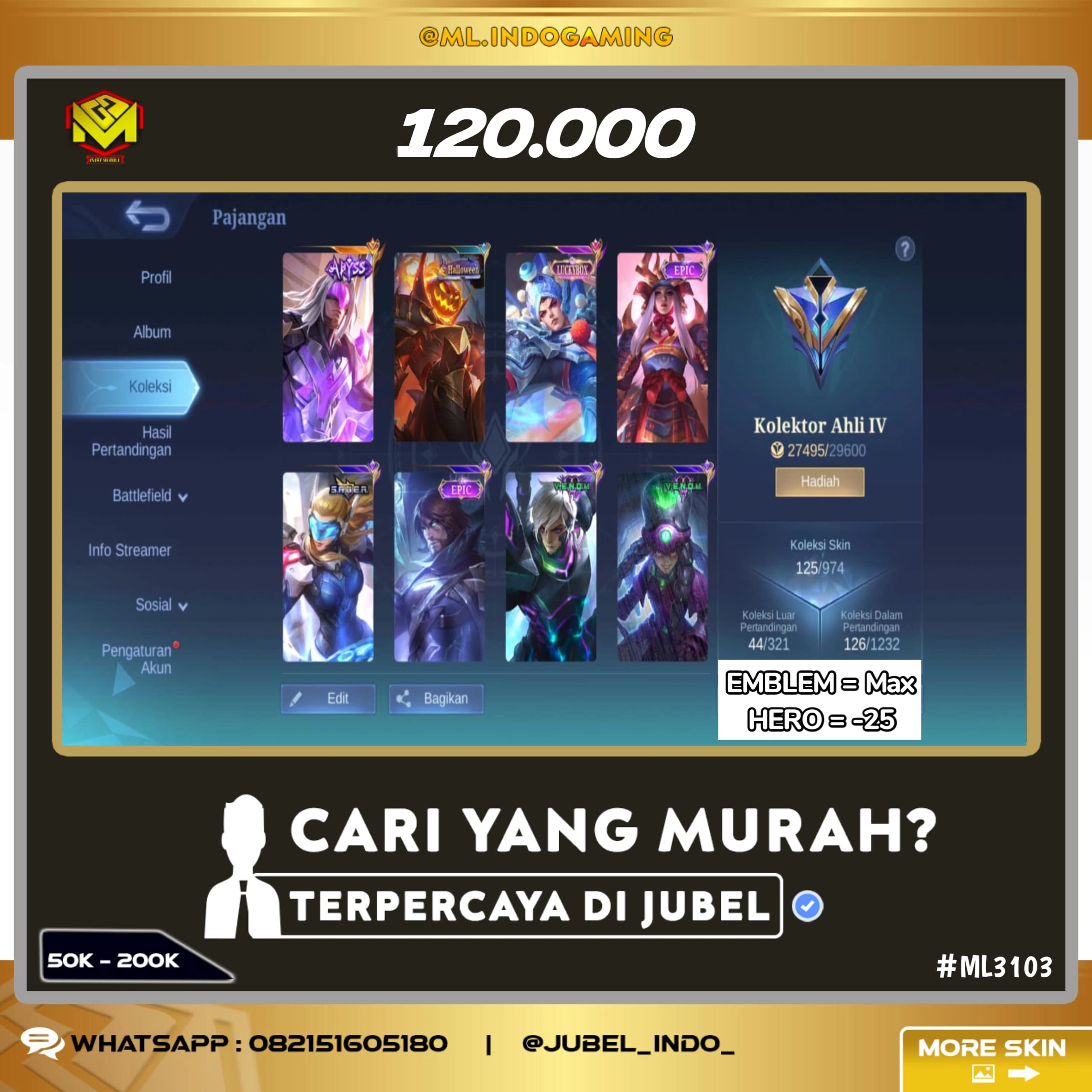 STOK ML #ML3103