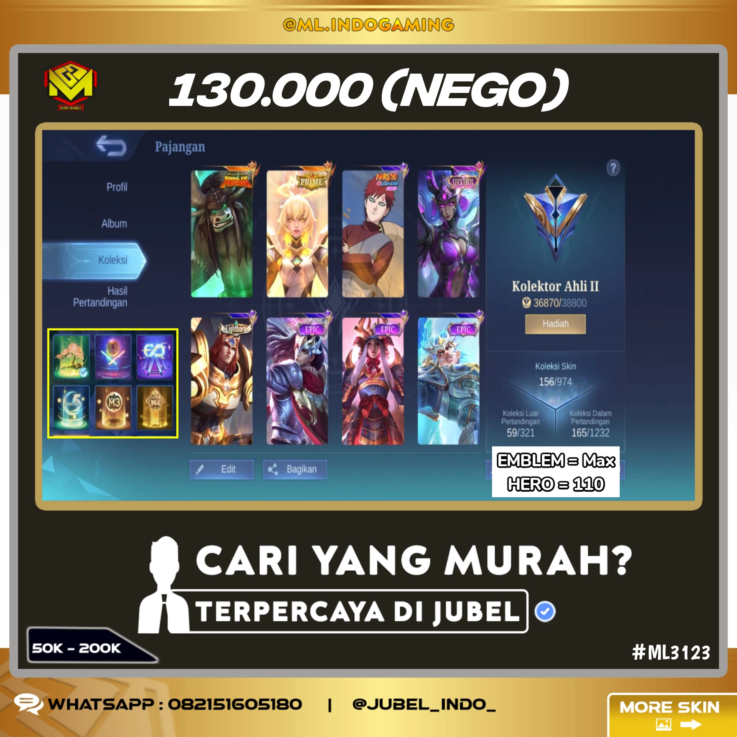 STOK ML #ML3123
