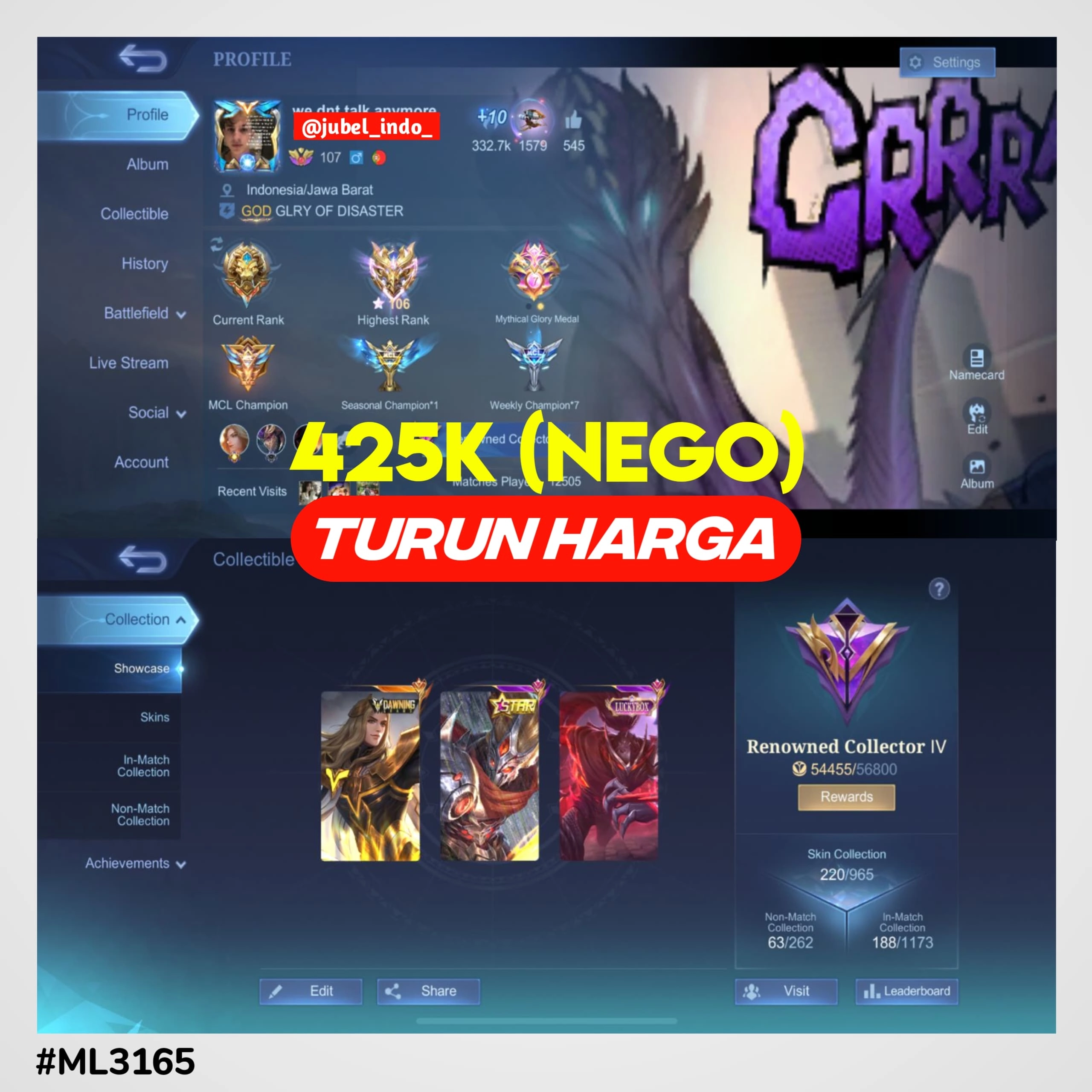STOK ML #ML3165