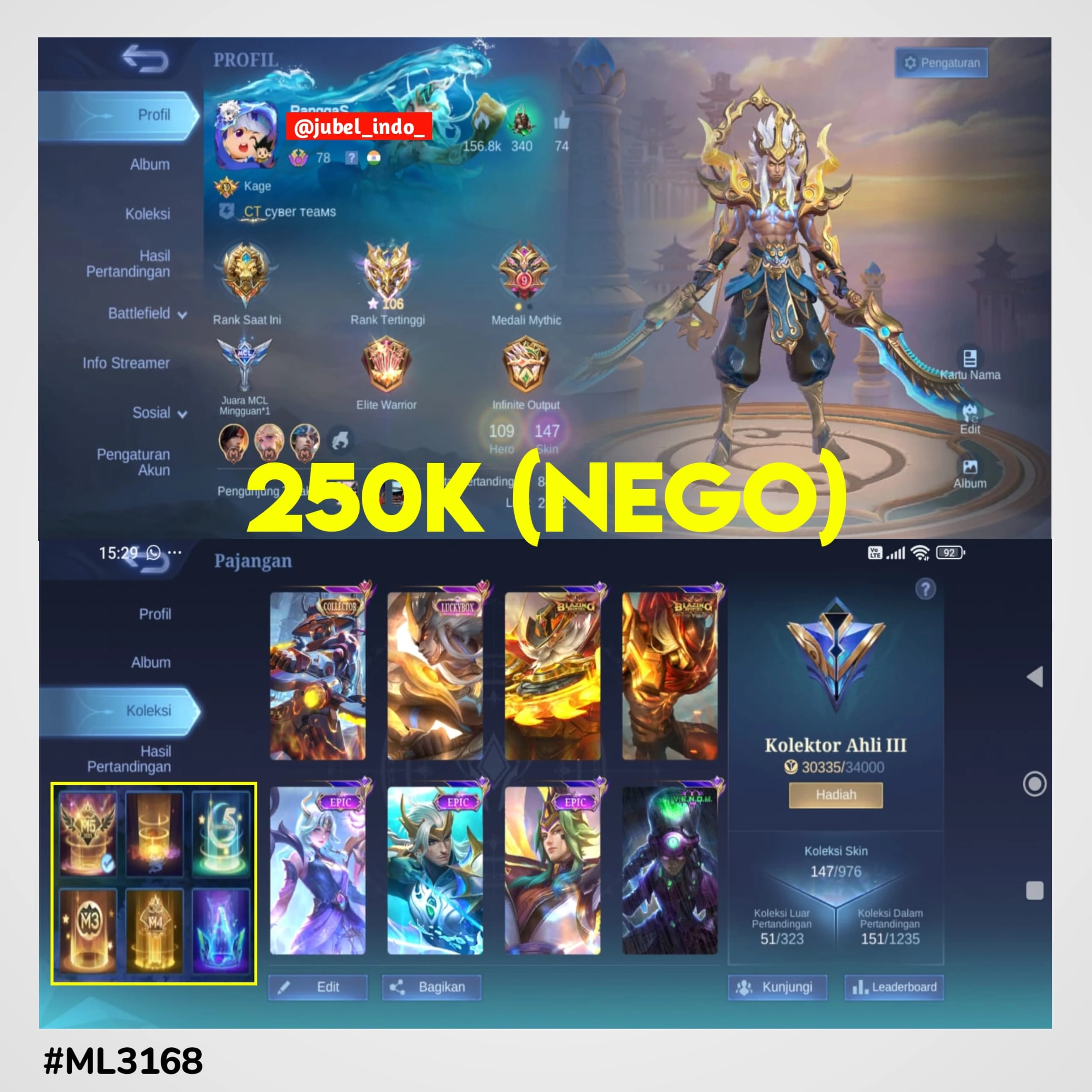 STOK ML #ML3168