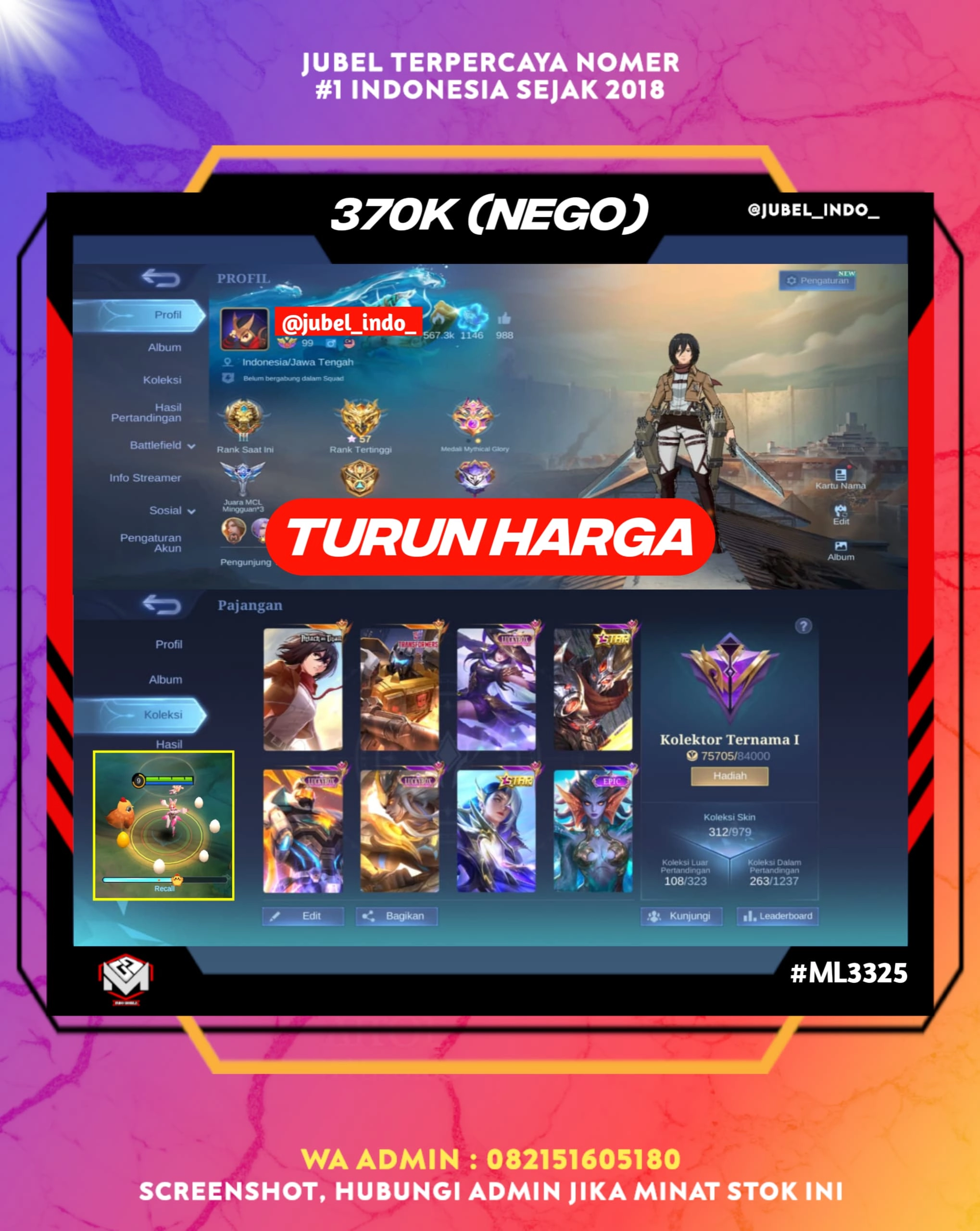 STOK ML #ML3325
