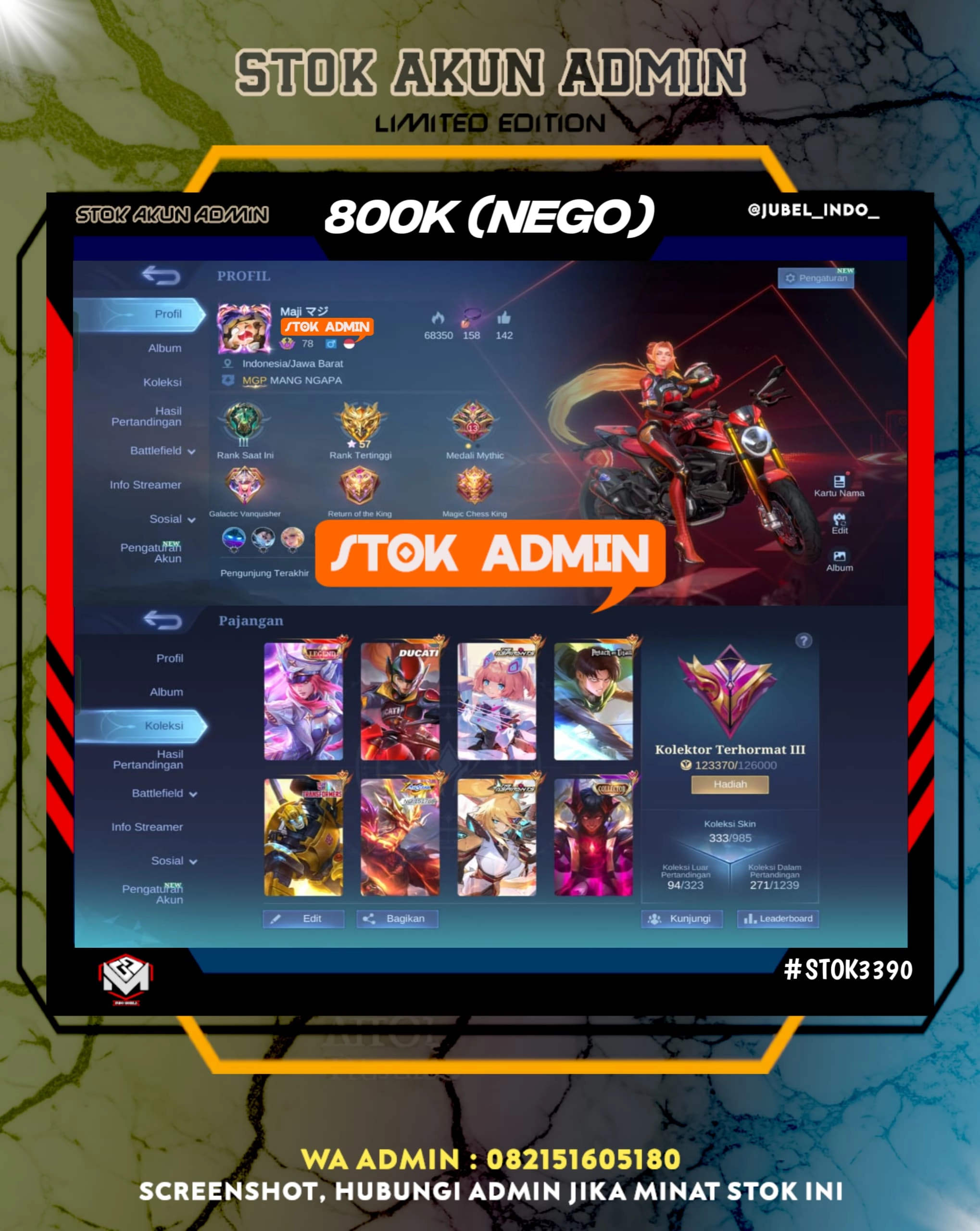 STOK ML #ML3390