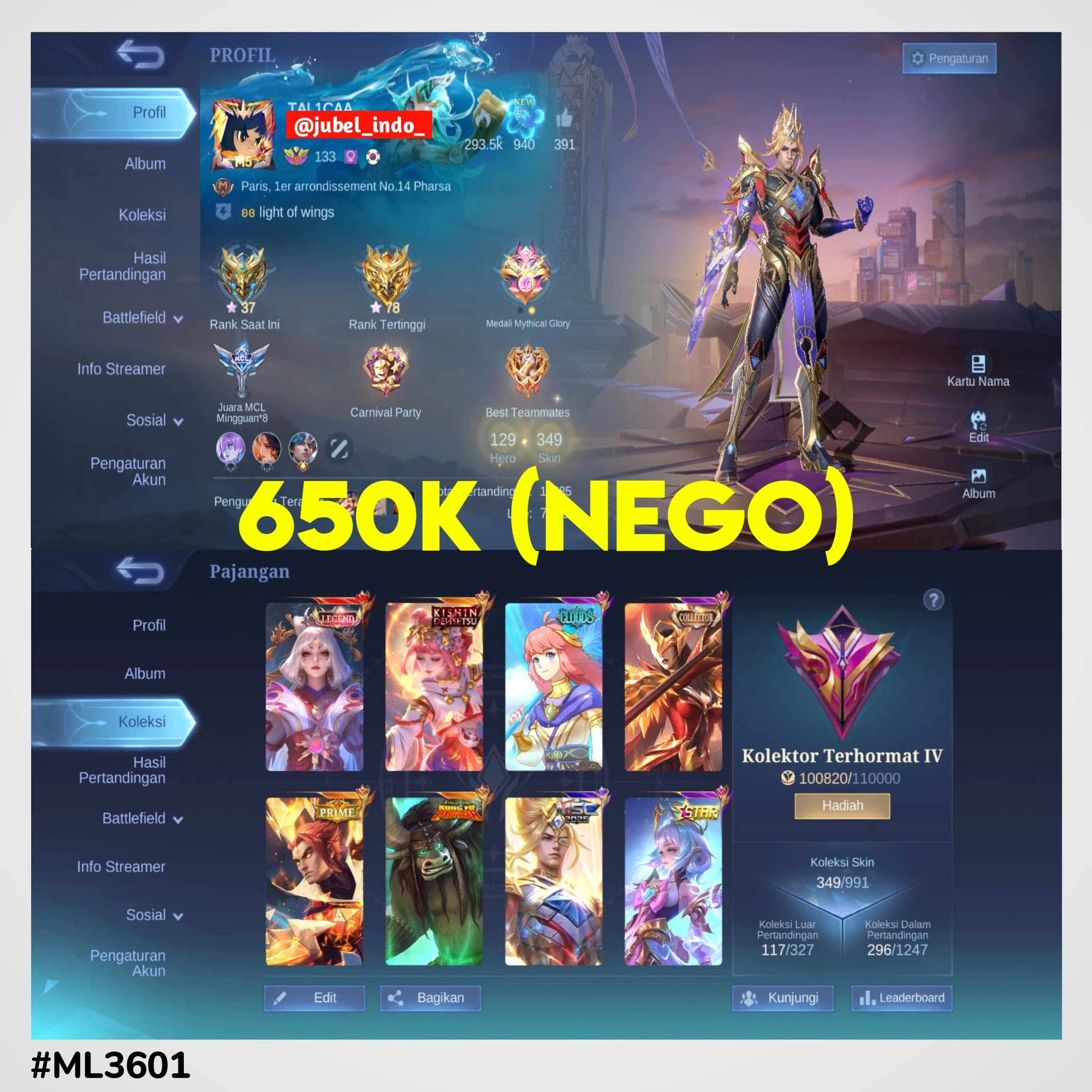 STOK ML #ML3601