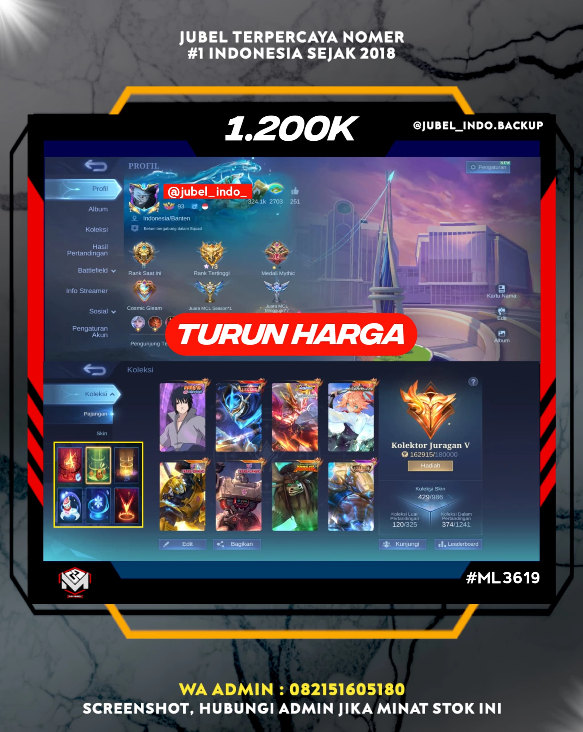 STOK ML #ML3619