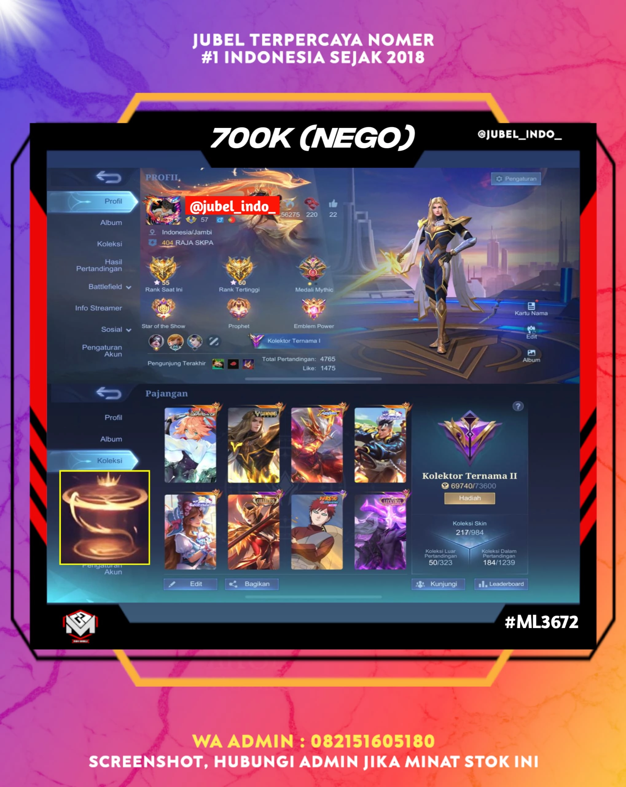 STOK ML #ML3672