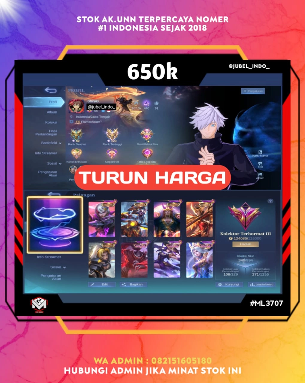 STOK ML #ML3707
