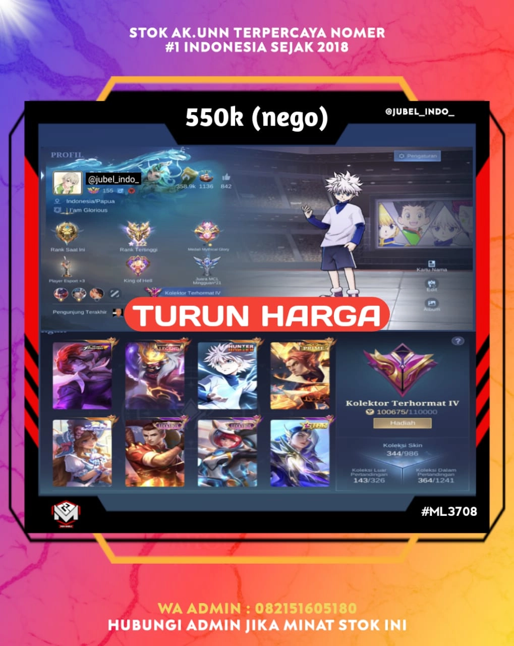 STOK ML #ML3708