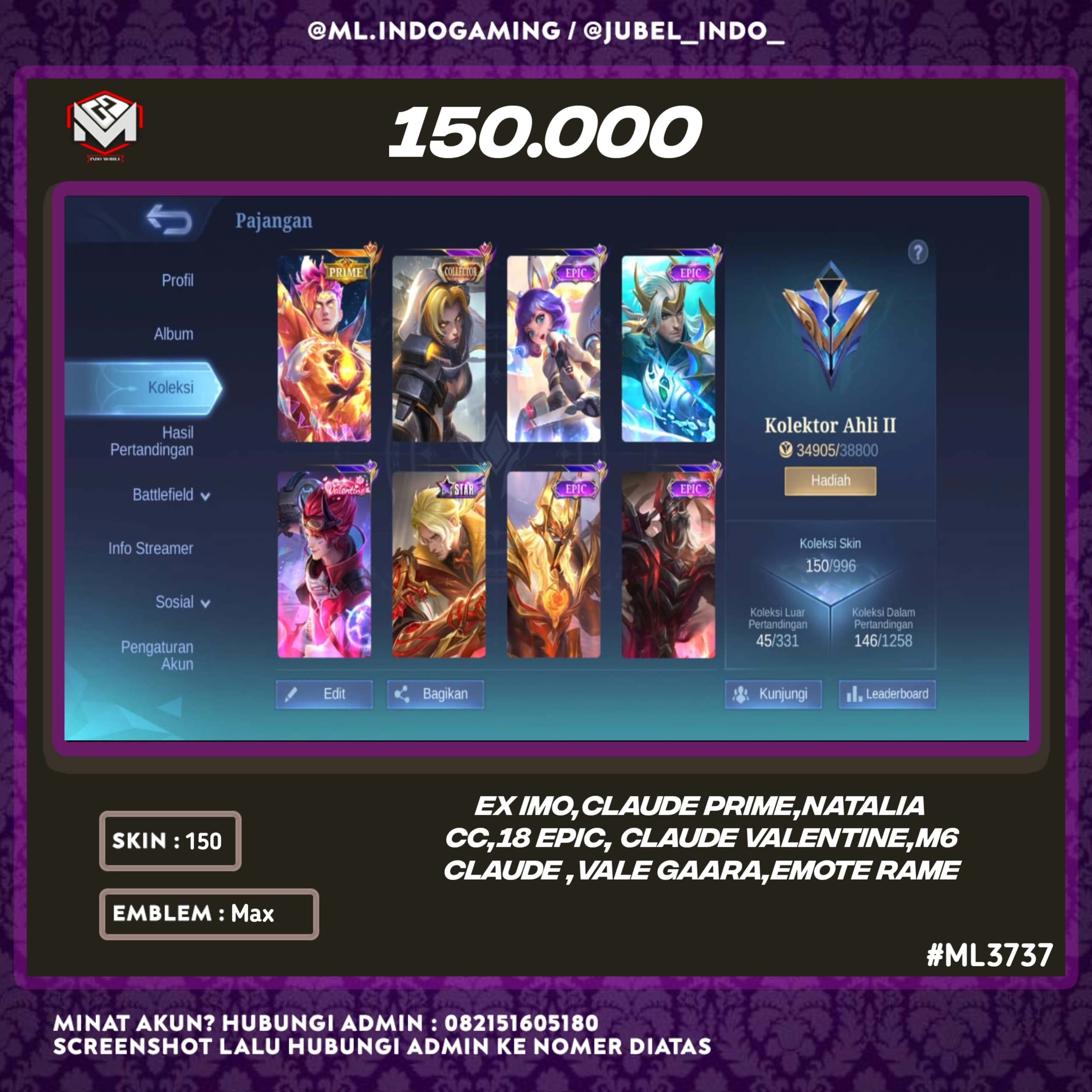STOK ML #ML3737