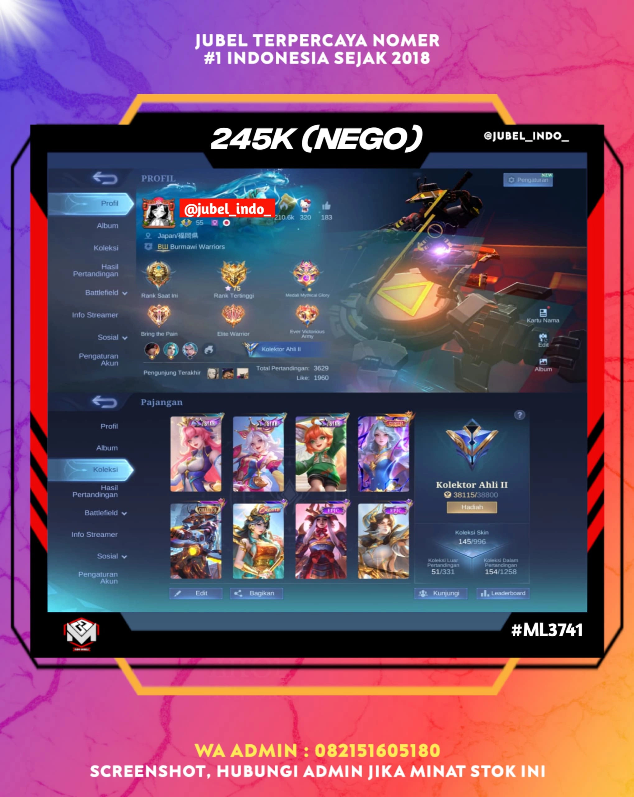 STOK ML #ML3741