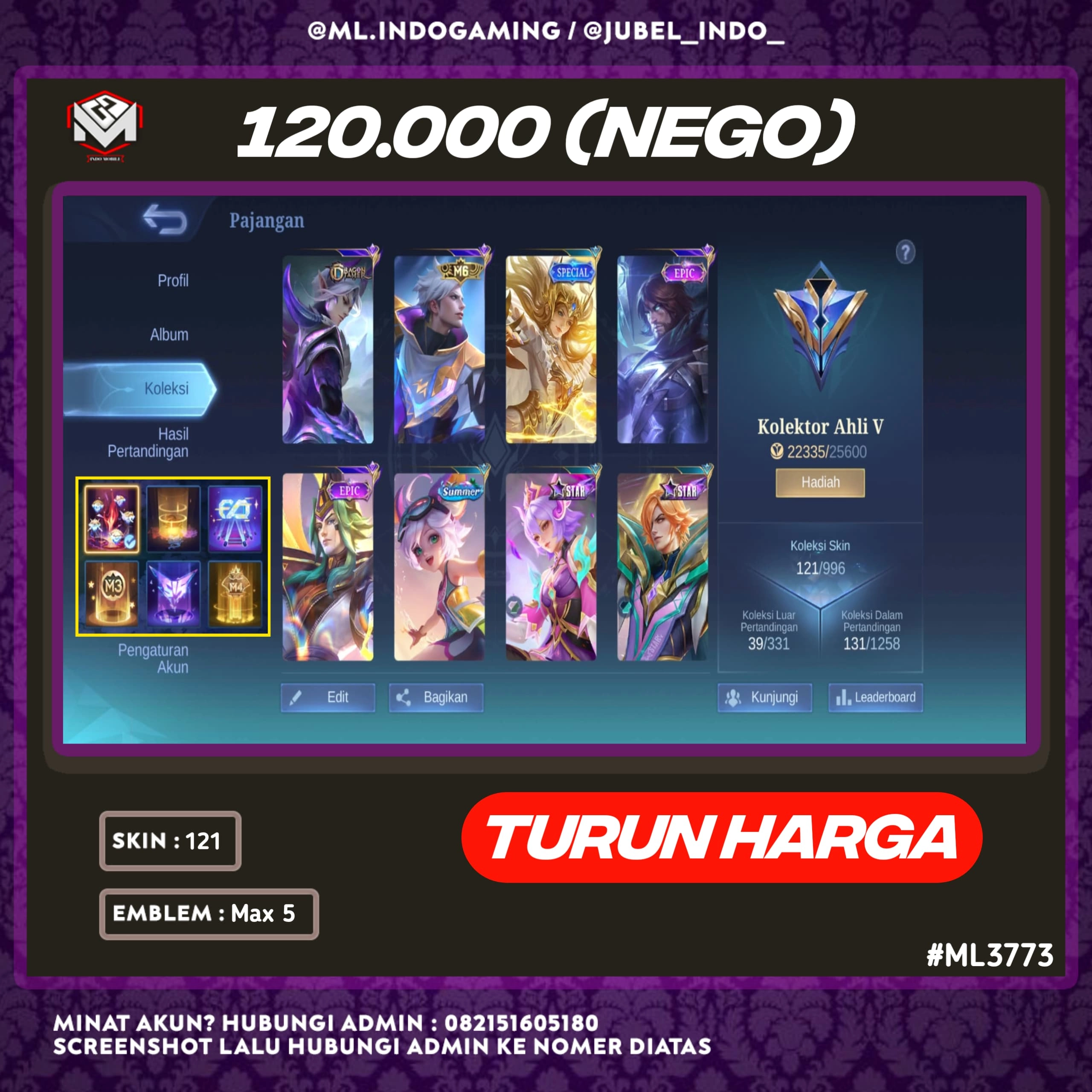 STOK ML #ML3773