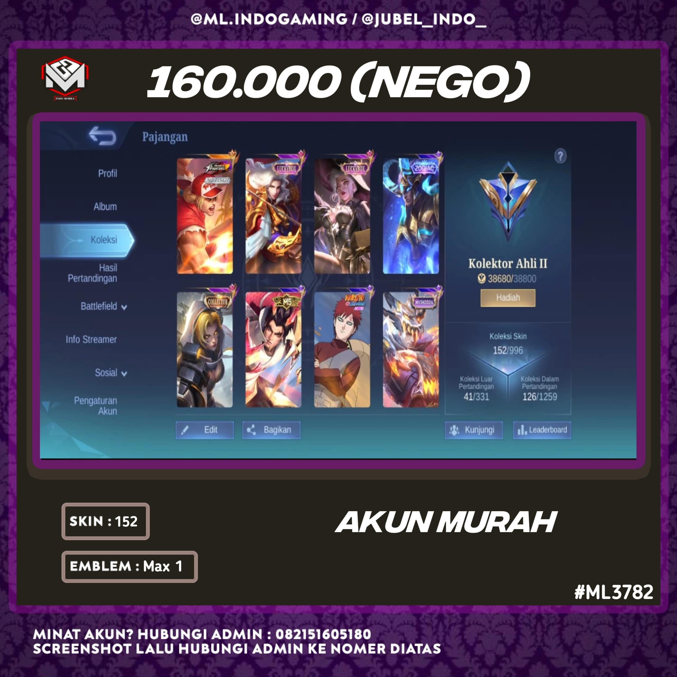 STOK ML #ML3782