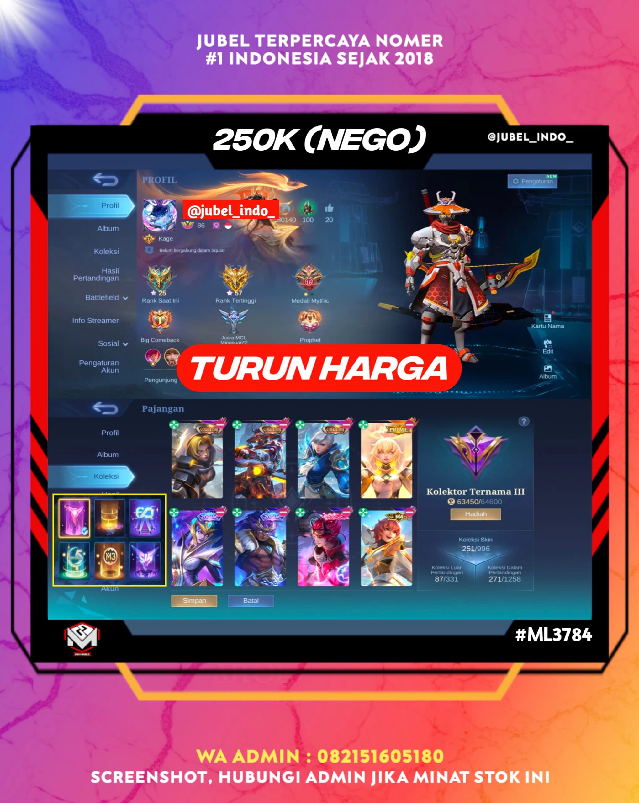 STOK ML #ML3784