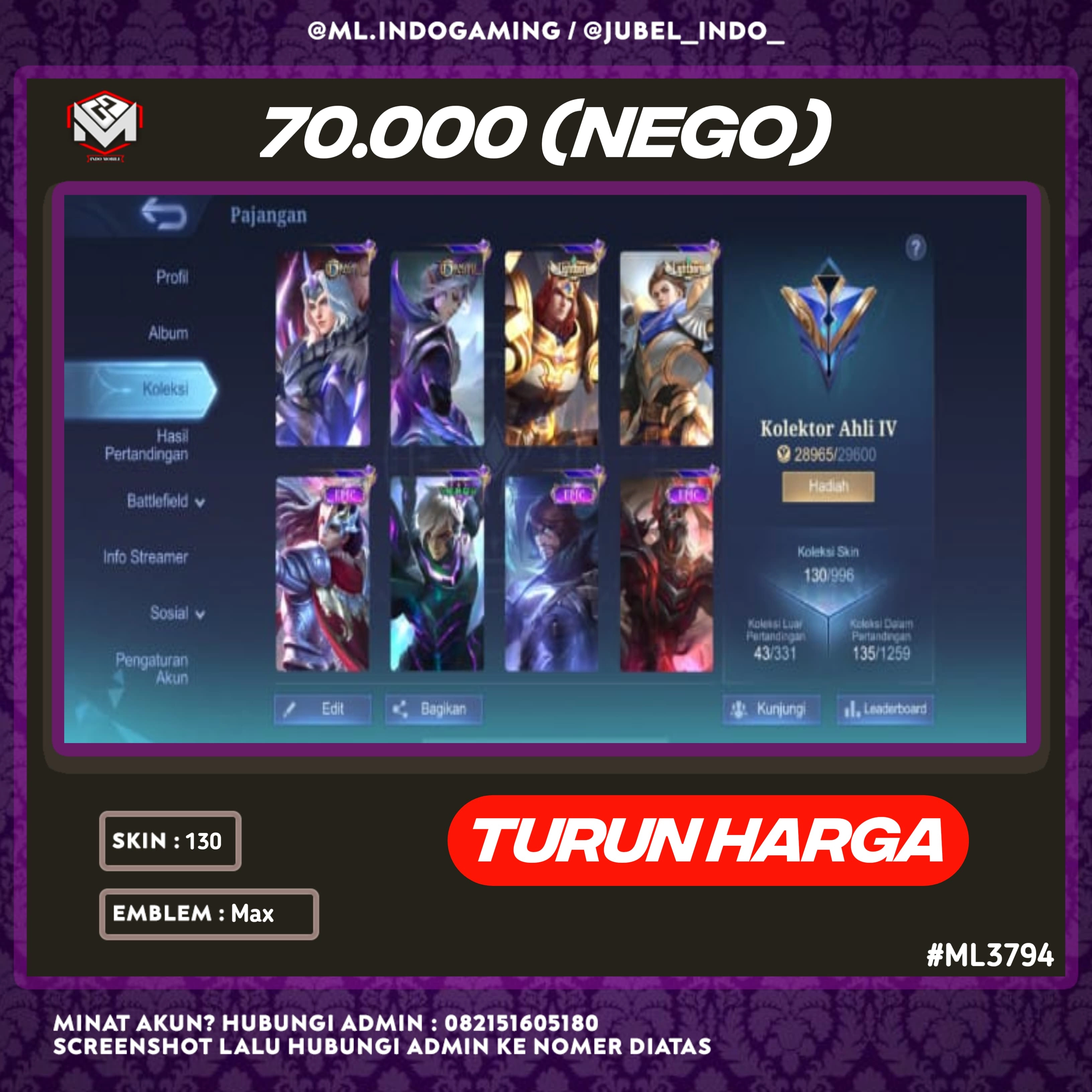 STOK ML #ML3794