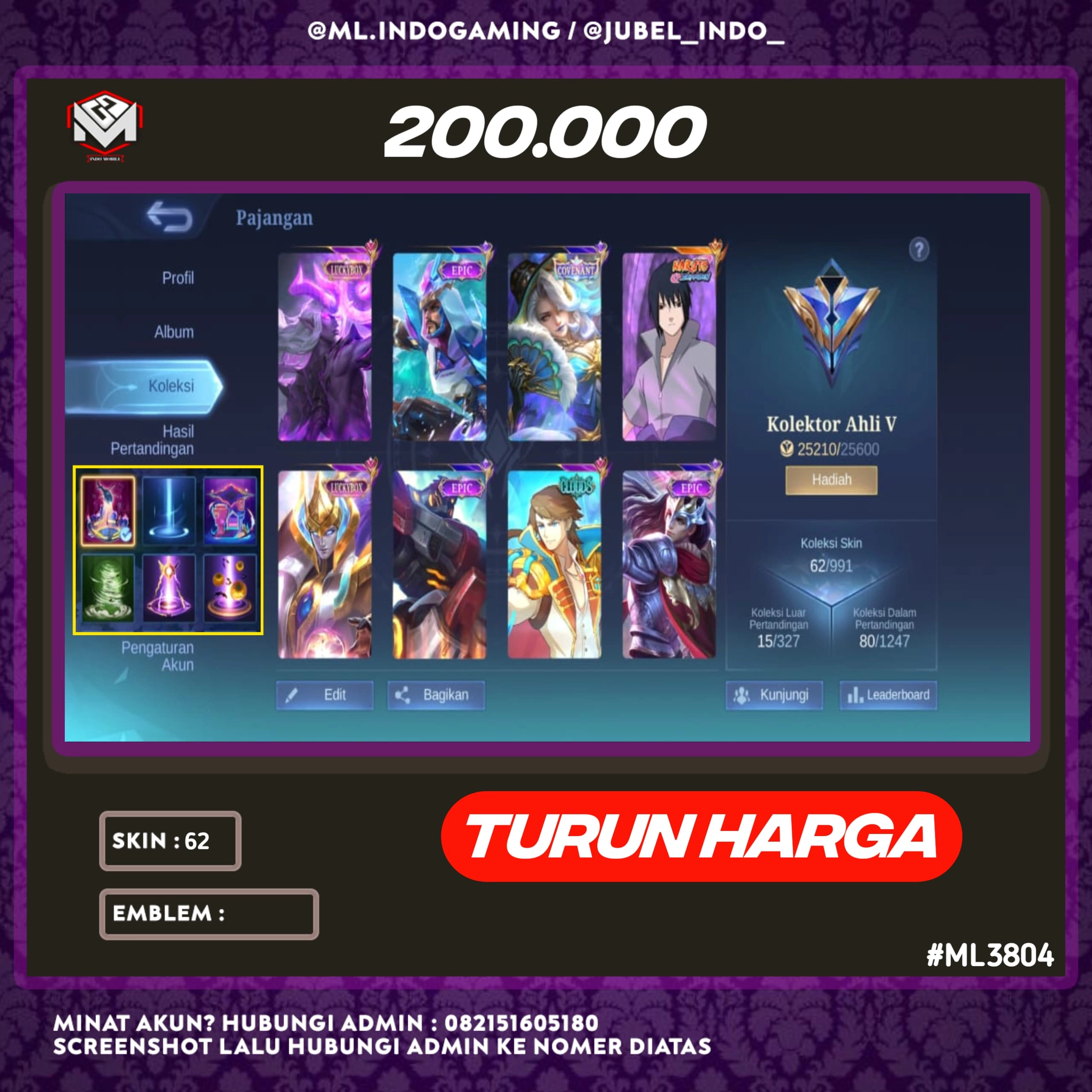 STOK ML #ML3804