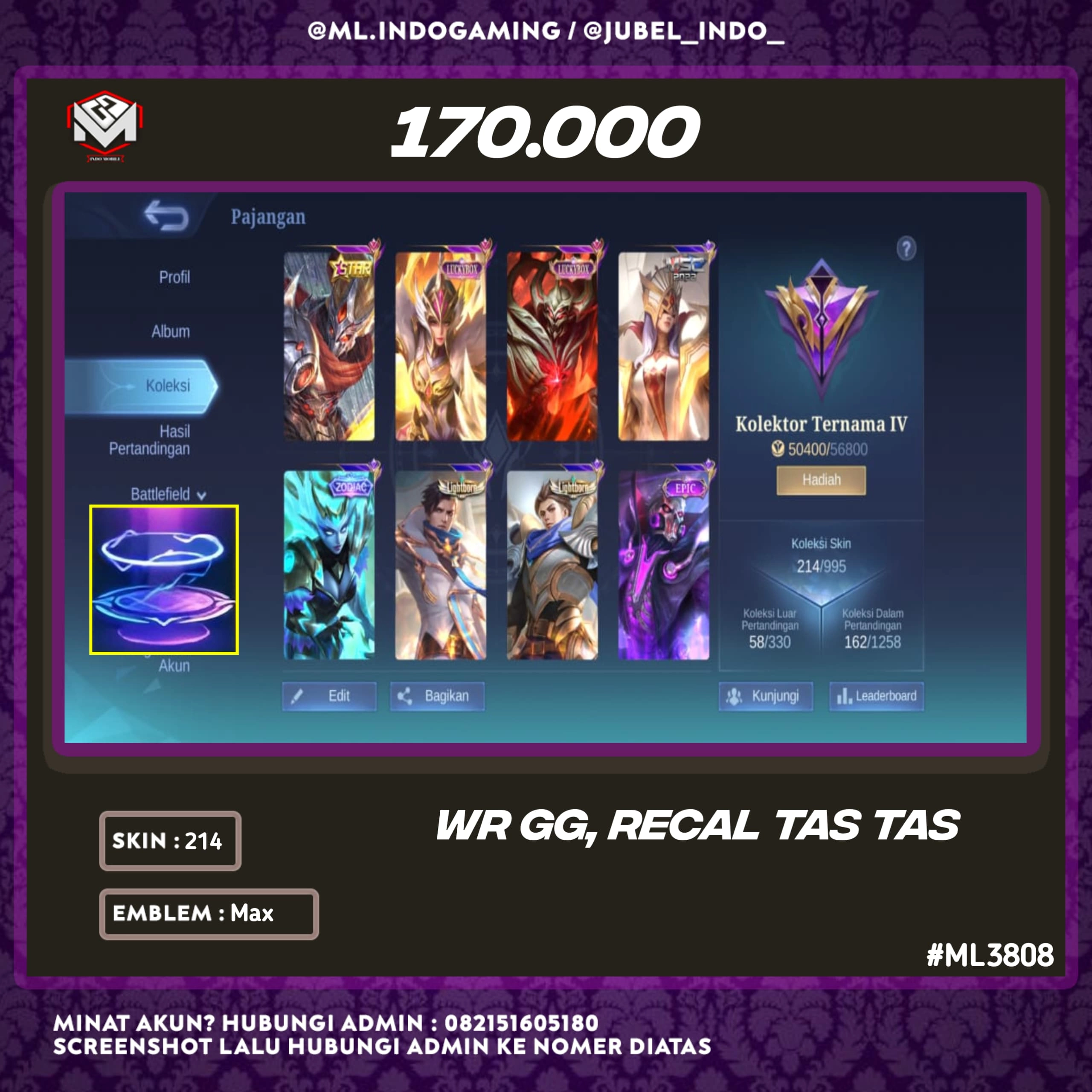STOK ML #ML3808