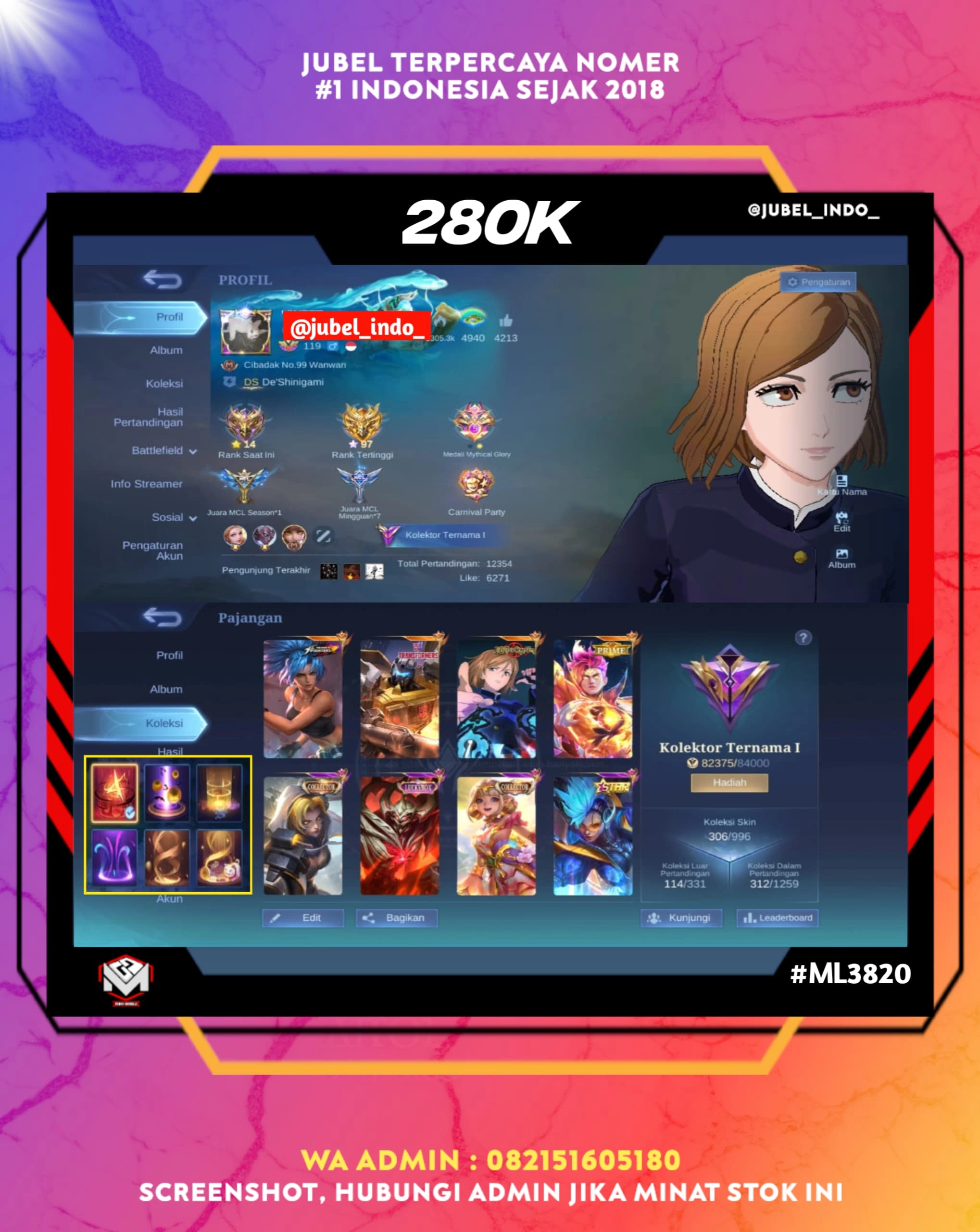 STOK ML #ML3820
