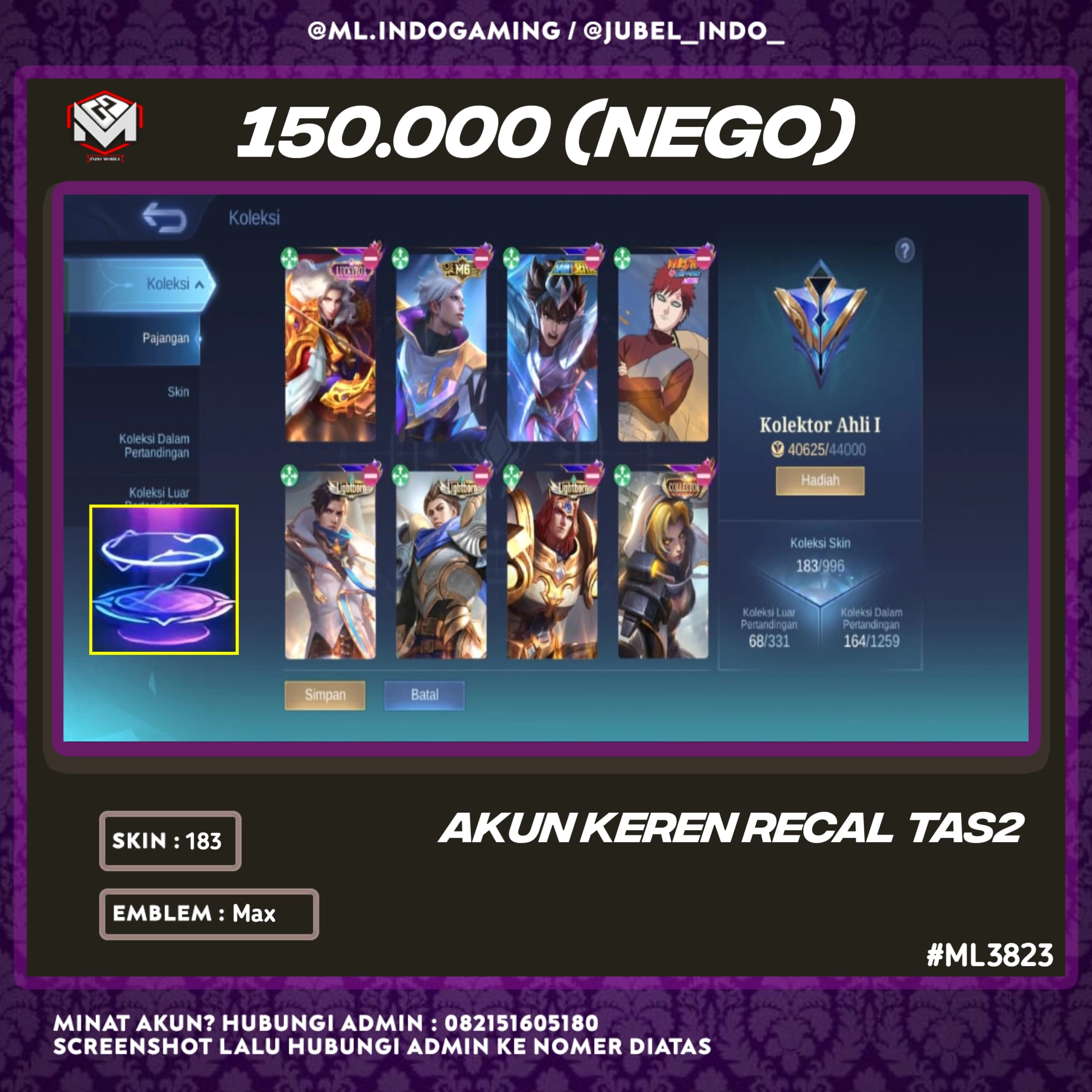STOK ML #ML3823
