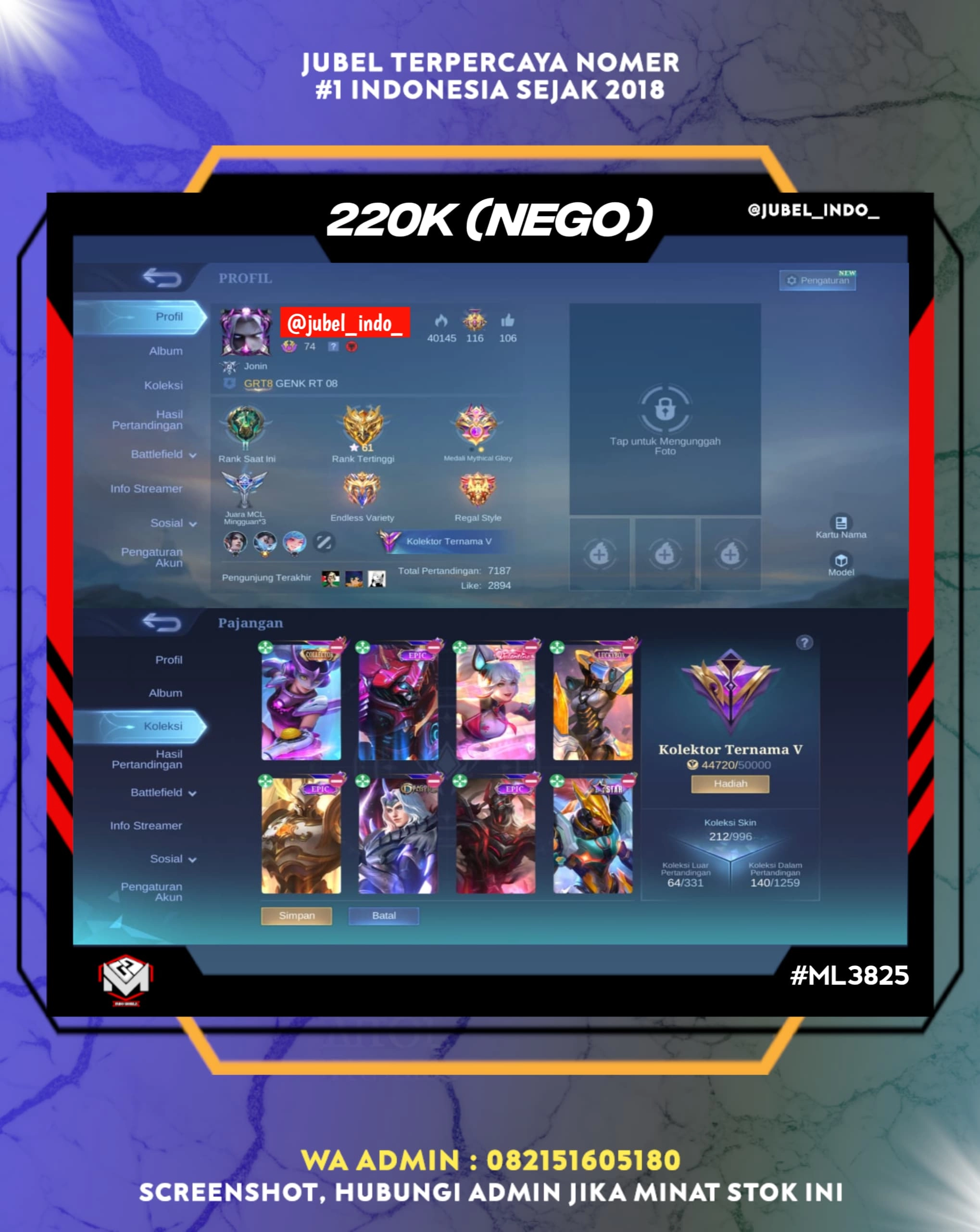 STOK ML #ML3825